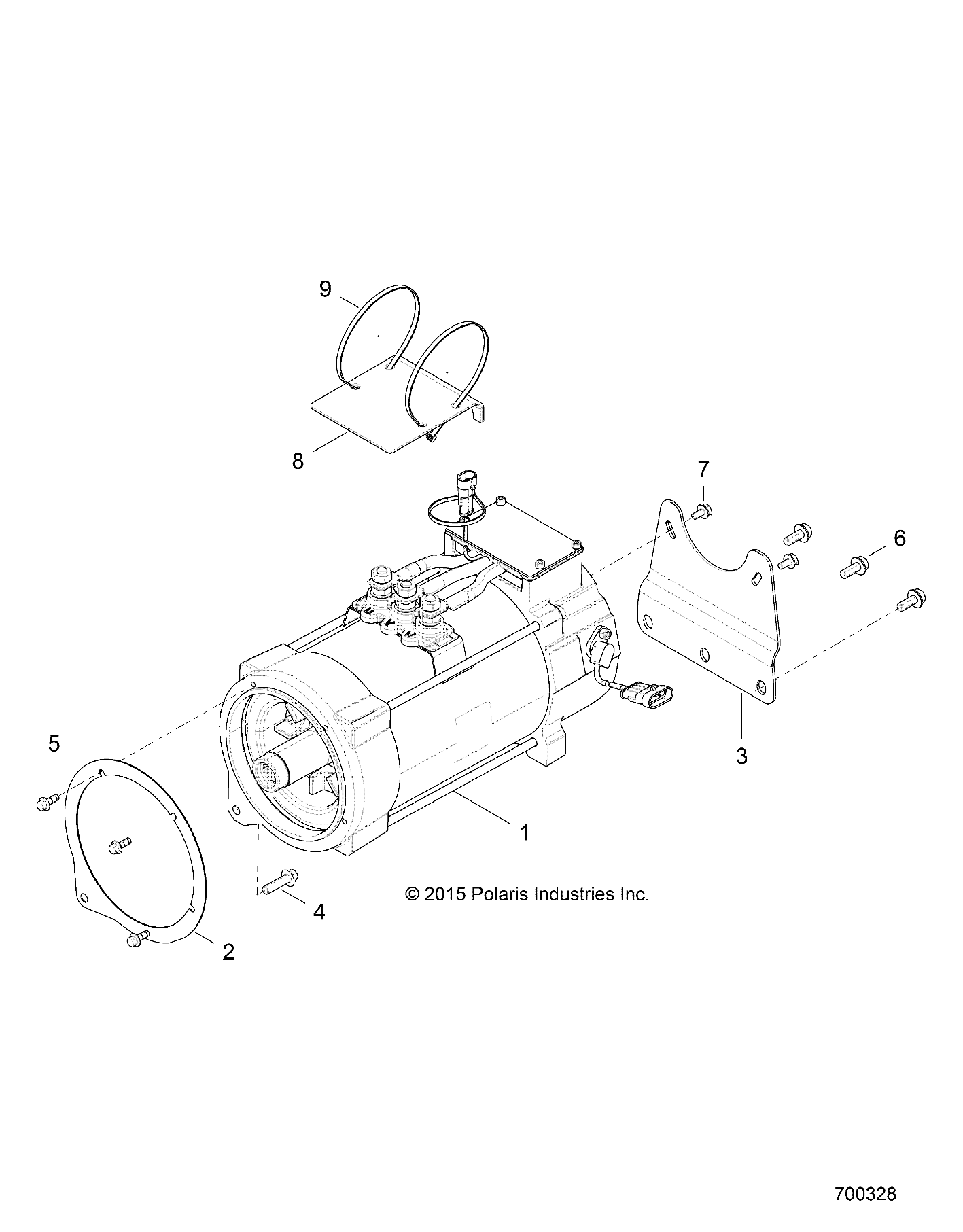 Foto diagrama Polaris que contem a peça 5259490-458