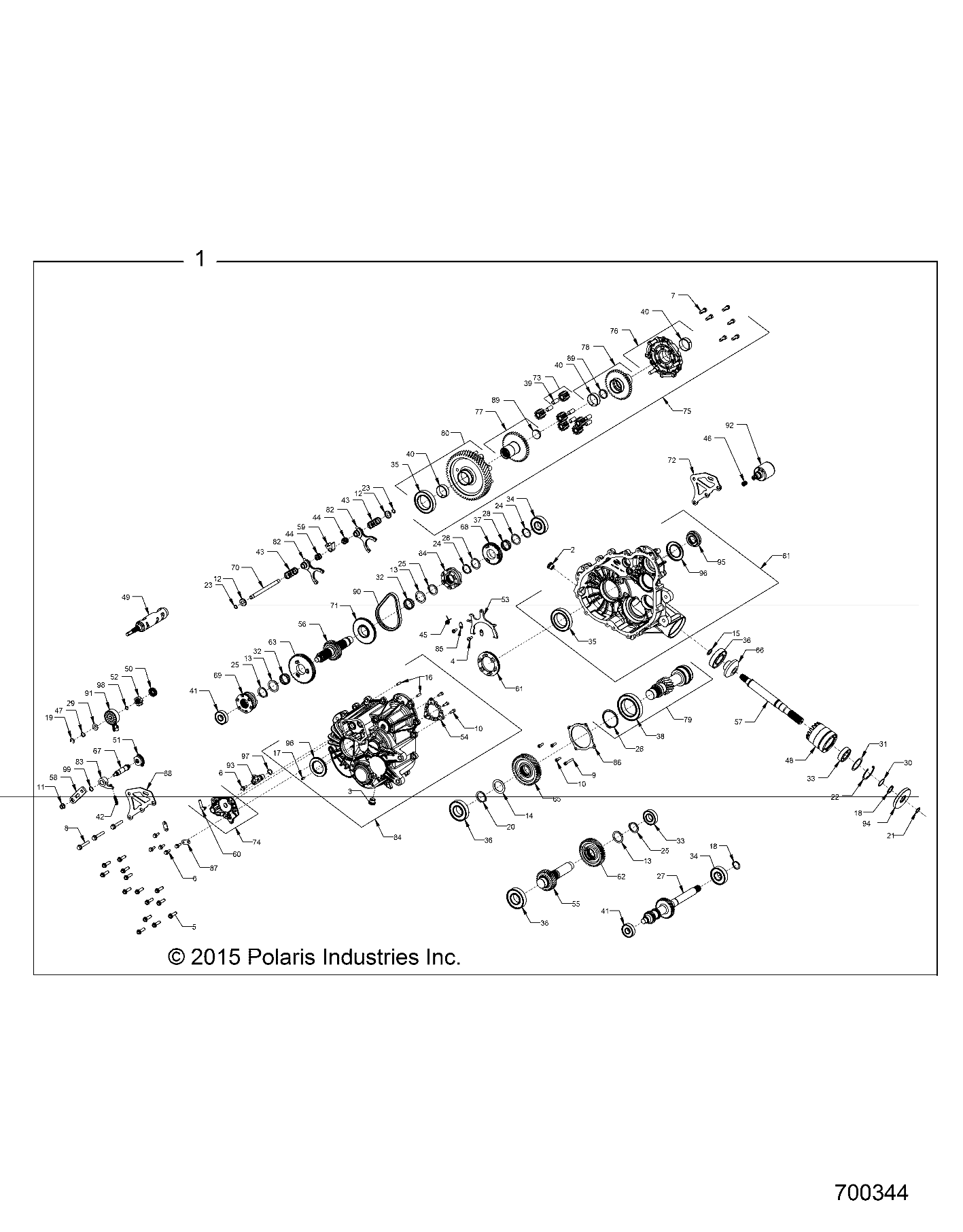 Part Number : 1333466 DIESEL GEARCASE ASSEMBLY