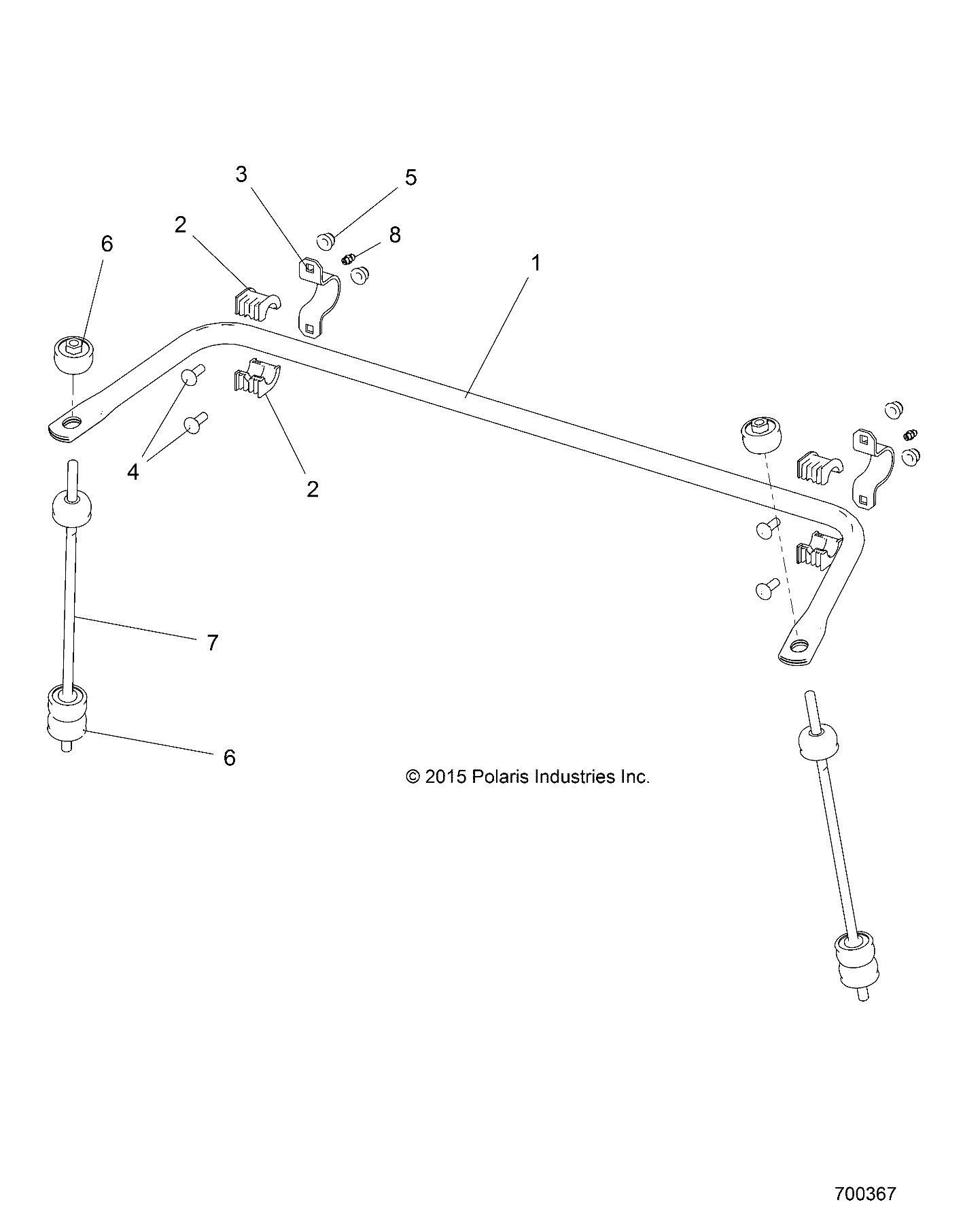 Foto diagrama Polaris que contem a peça 1543602