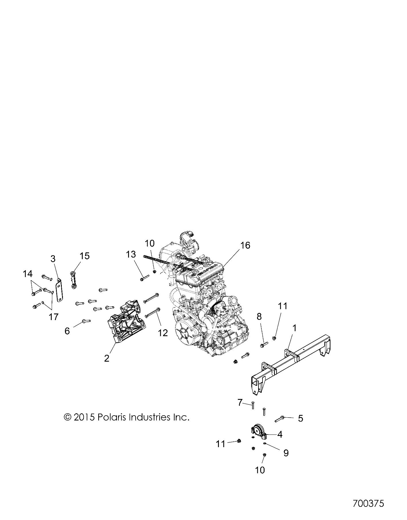 Foto diagrama Polaris que contem a peça 2206656