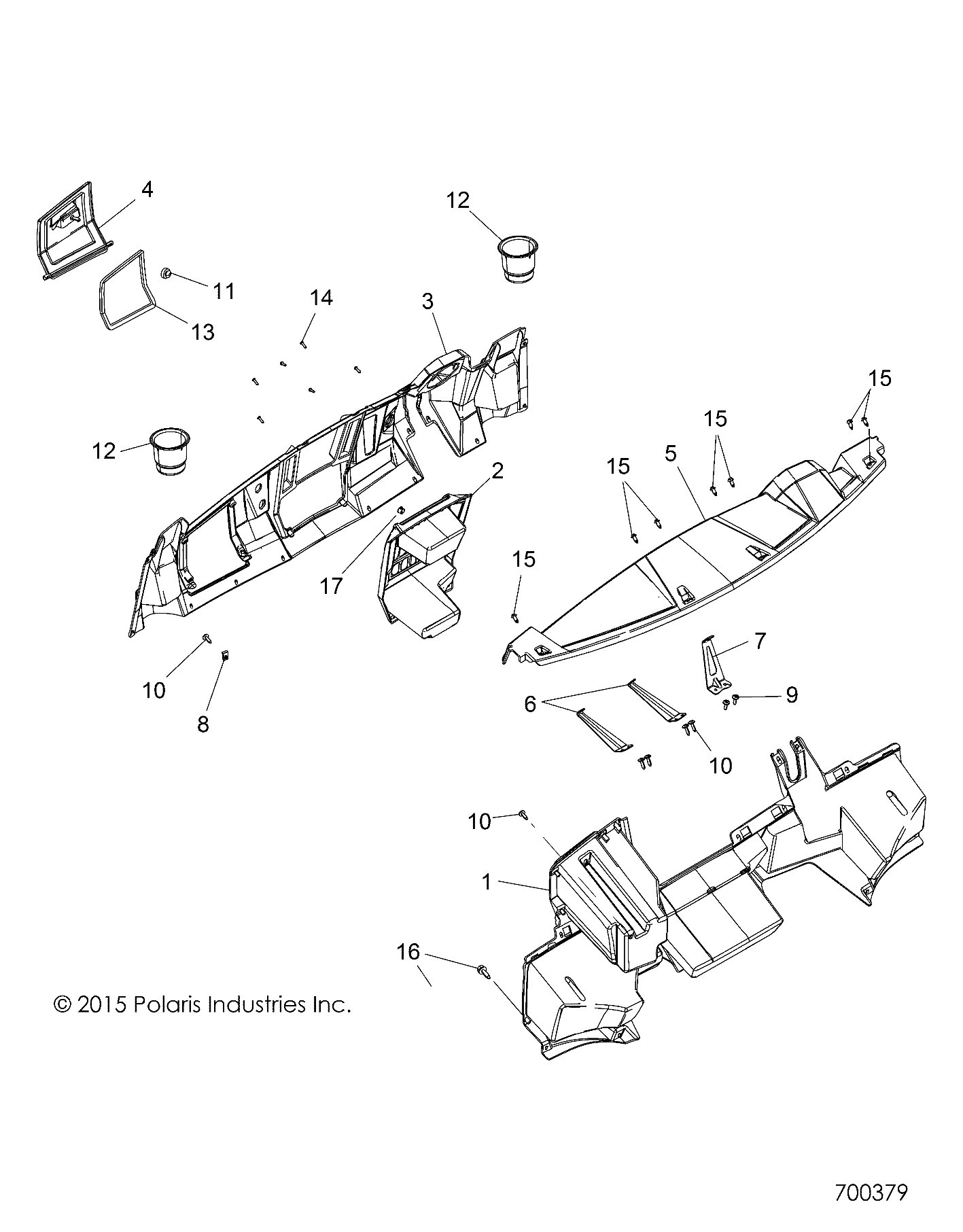 Foto diagrama Polaris que contem a peça 5452825-666