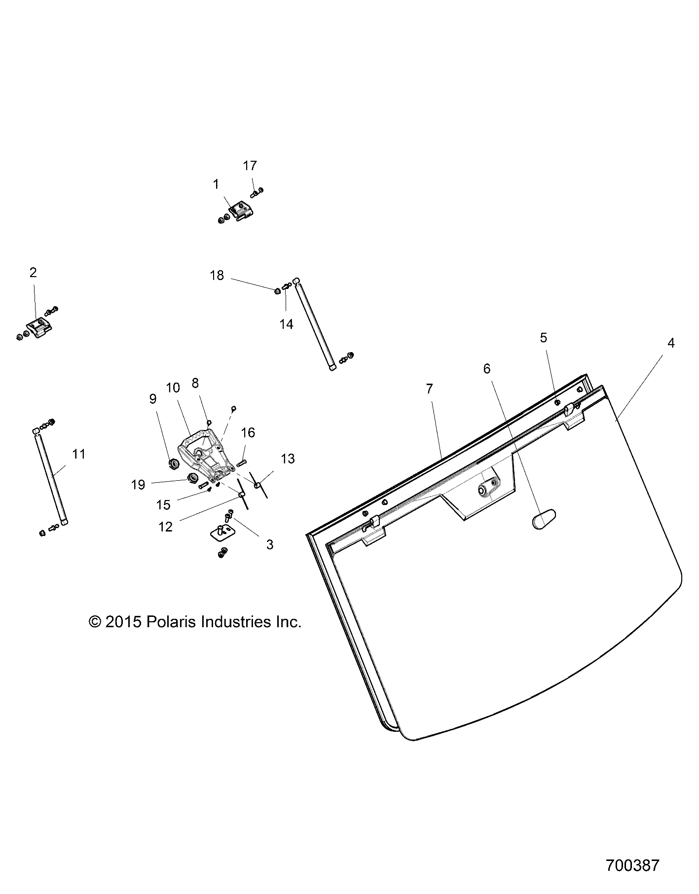 Foto diagrama Polaris que contem a peça 7511866