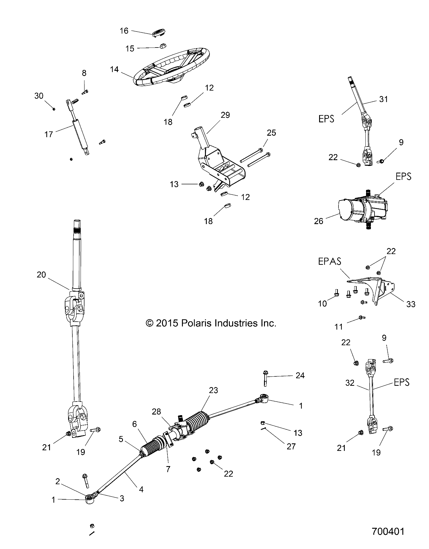 Foto diagrama Polaris que contem a peça 1823902