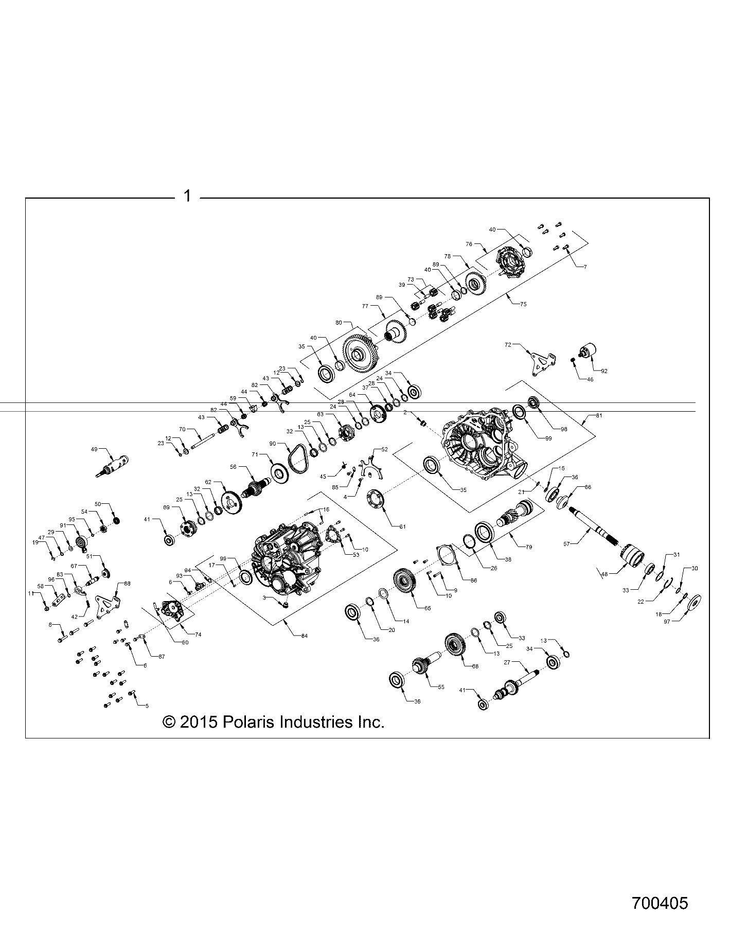 Foto diagrama Polaris que contem a peça 1333468