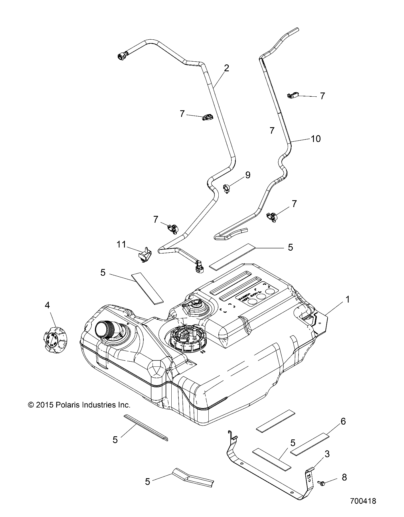 Part Number : 2521561 ASM-FUEL TANK