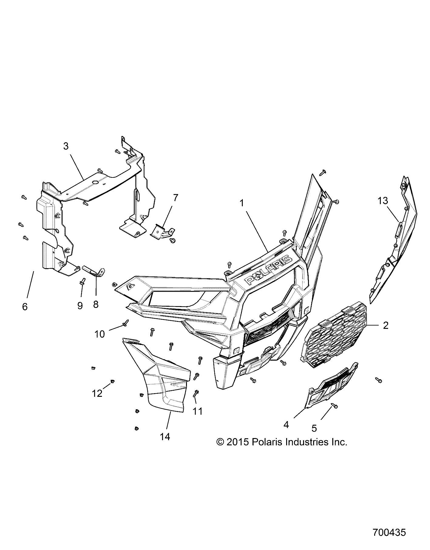 Part Number : 5452039 RADIATOR SHROUD