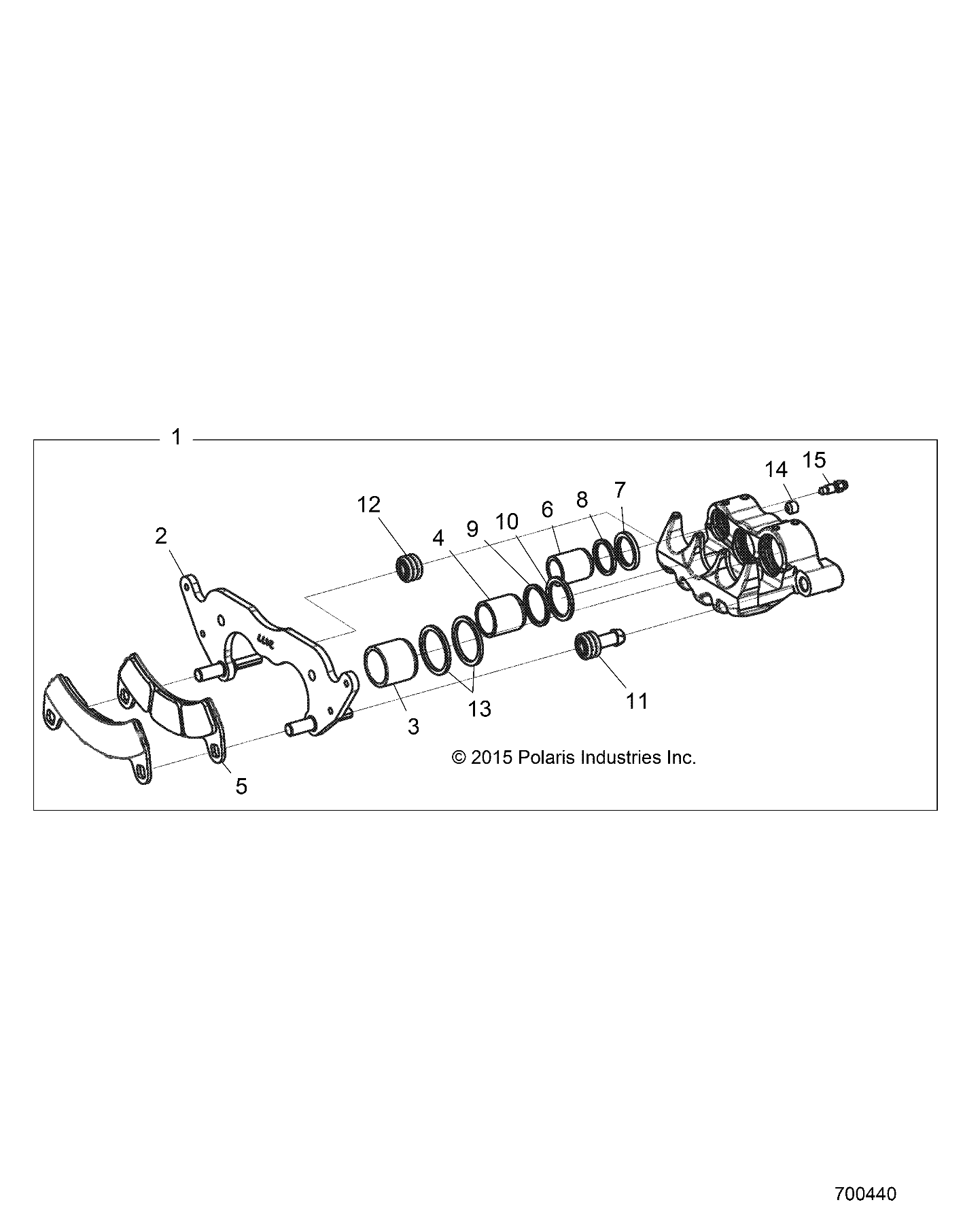 Part Number : 1912473 3 PISTON BRAKE CALIPER  FRONT