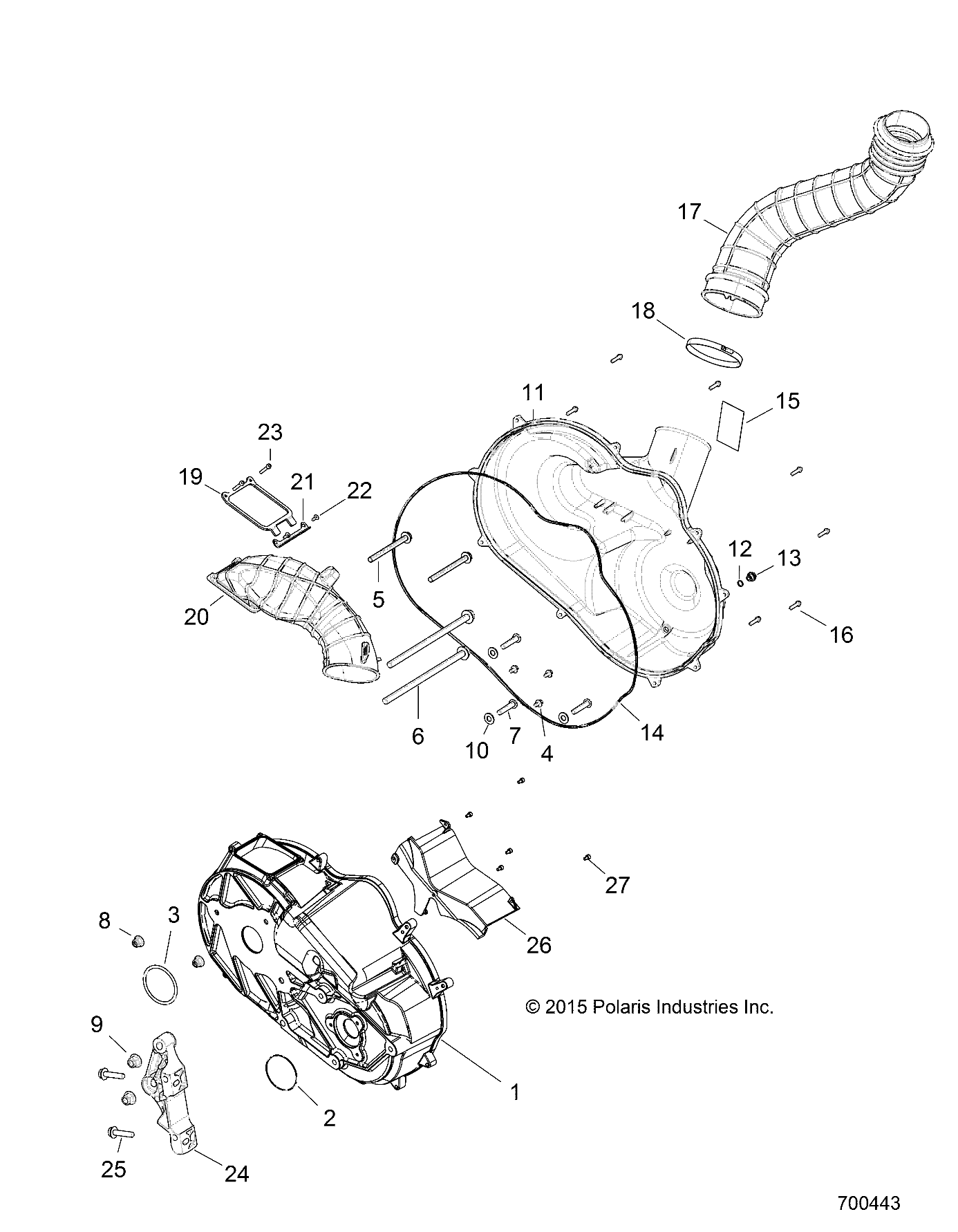 Part Number : 5261467 OUTLET DUCT PLATE MOUNT