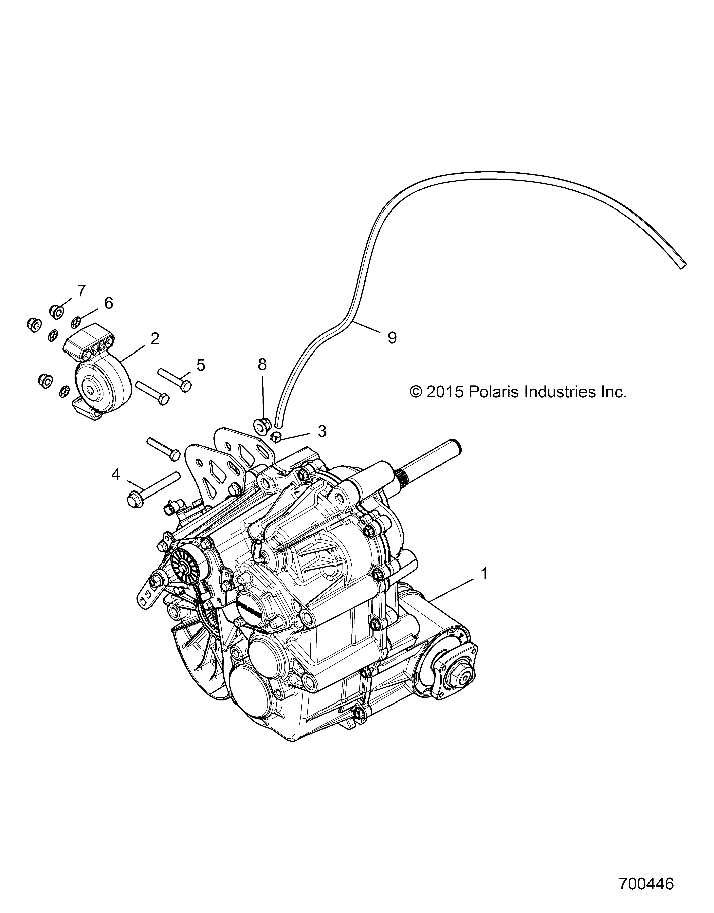 Part Number : 1333610 COMPLETE GEARCASE ASSEMBLY