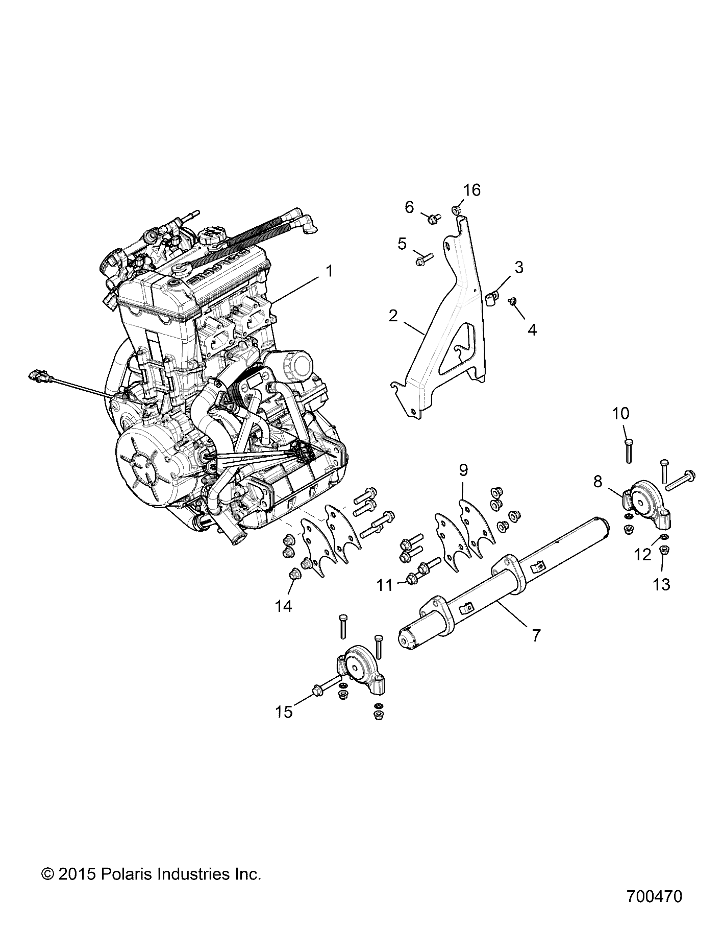 Foto diagrama Polaris que contem a peça 2206213