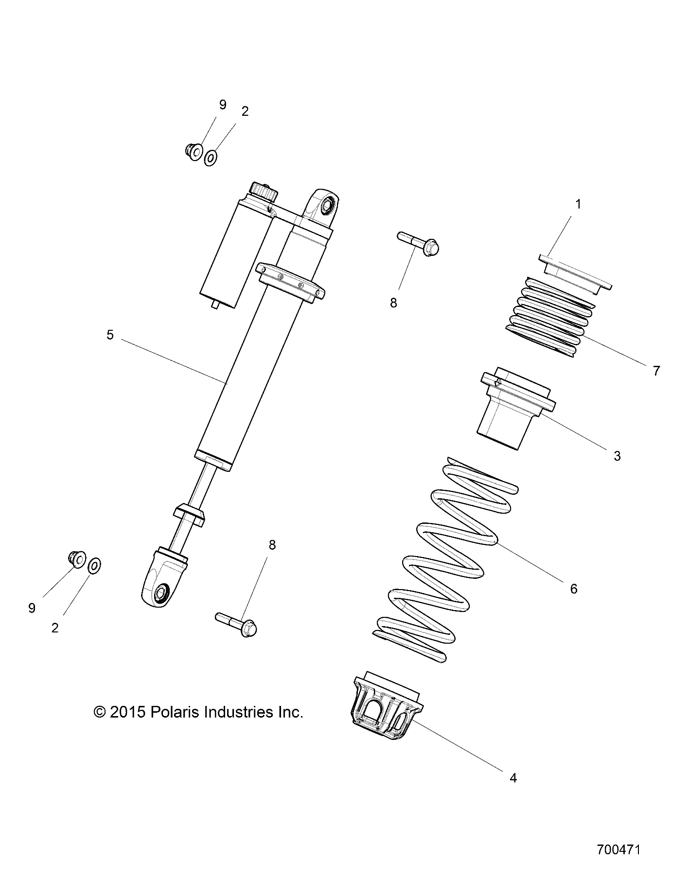 Part Number : 7044472 SHOCK-FRONT RZRXP FOXPBK RH