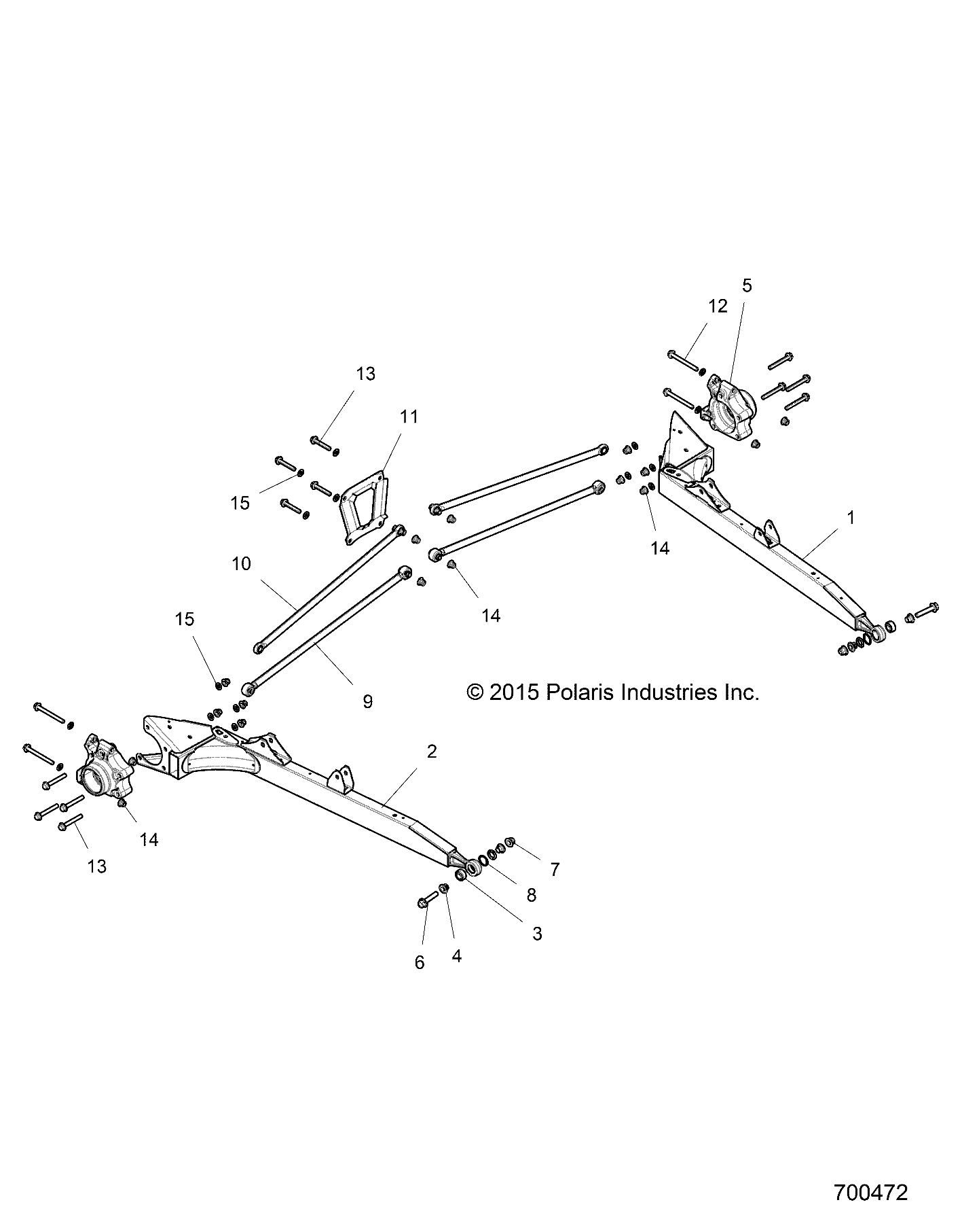 Foto diagrama Polaris que contem a peça 1543377-446