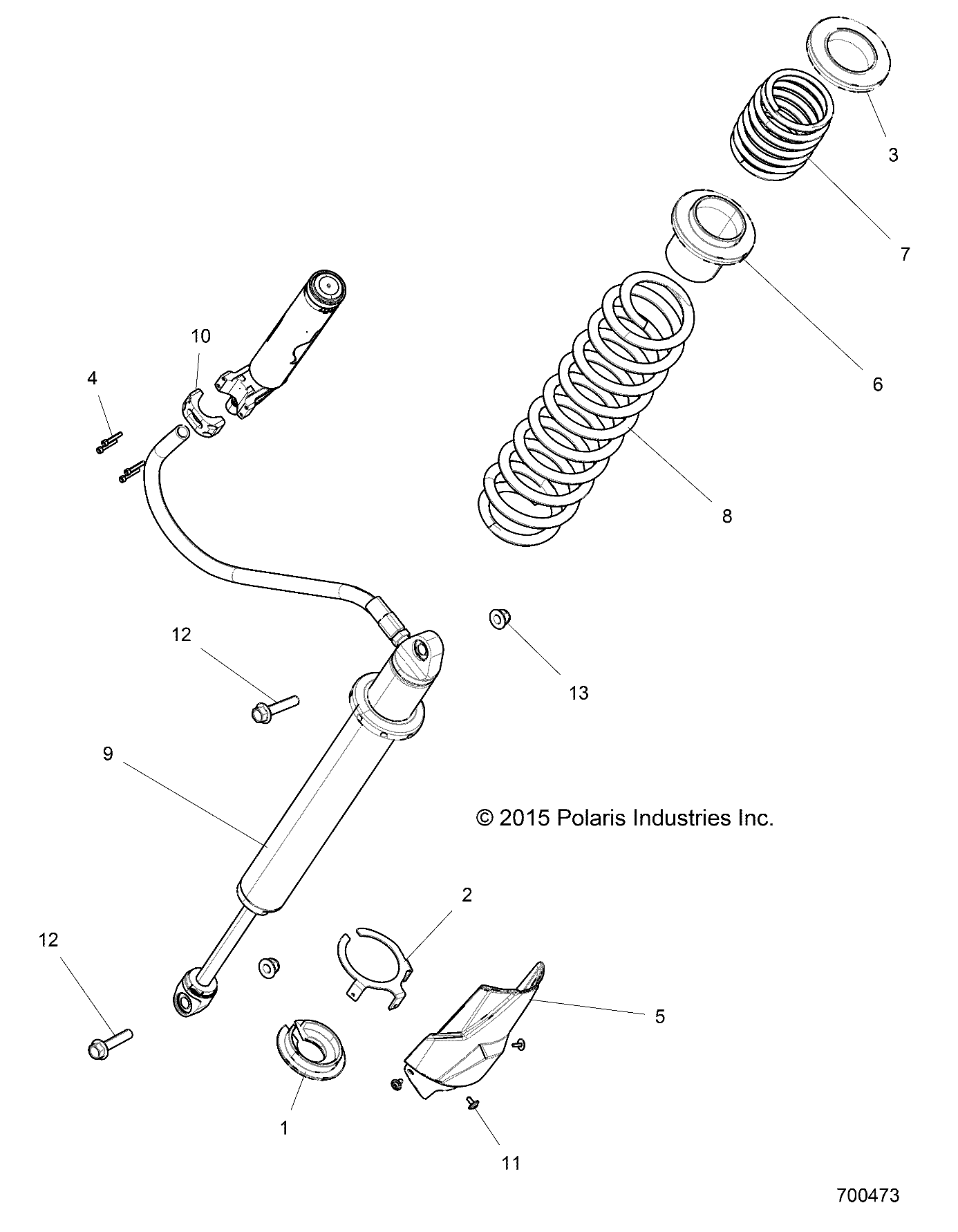 Part Number : 7044473 SHOCK  REAR