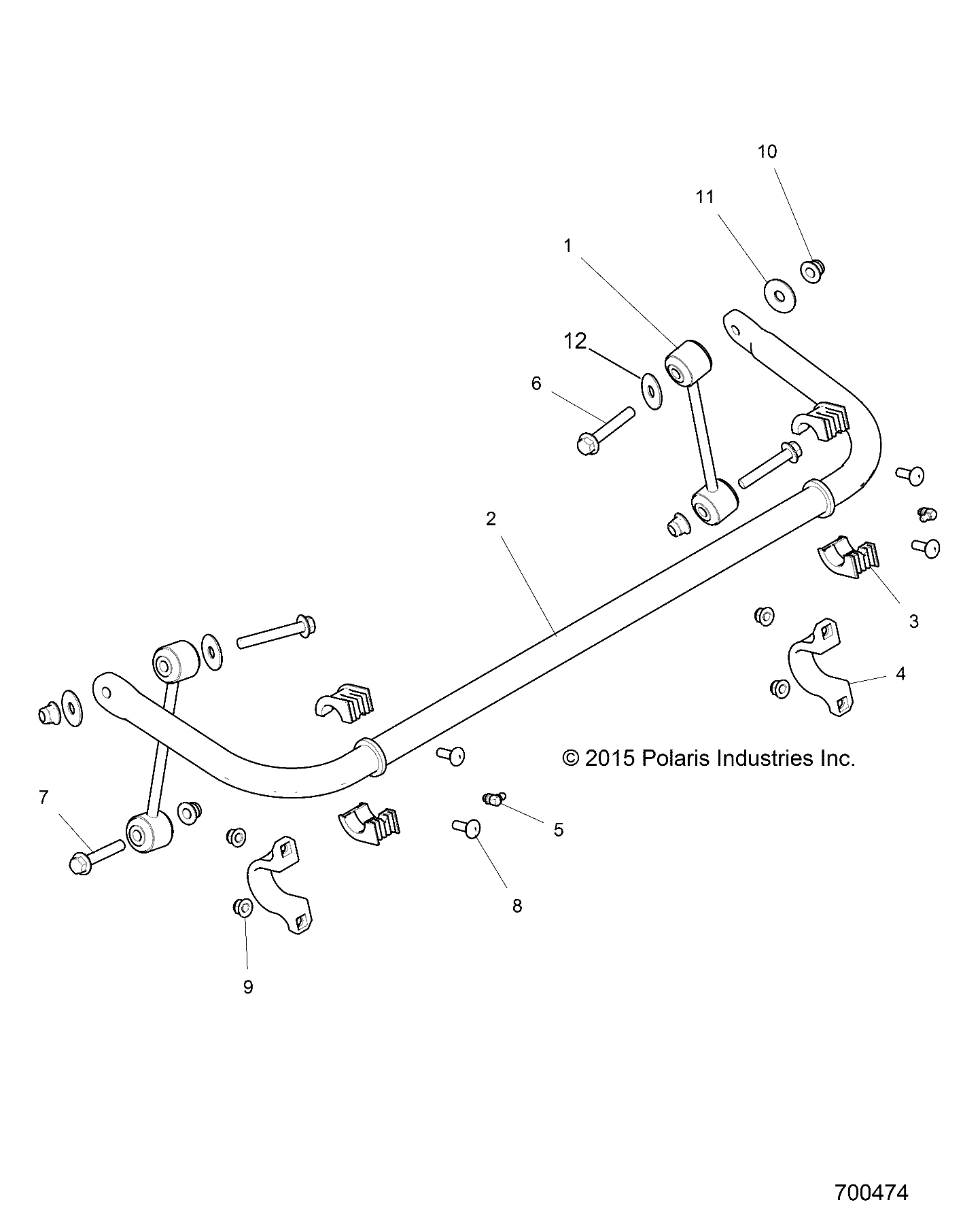 Foto diagrama Polaris que contem a peça 1543740