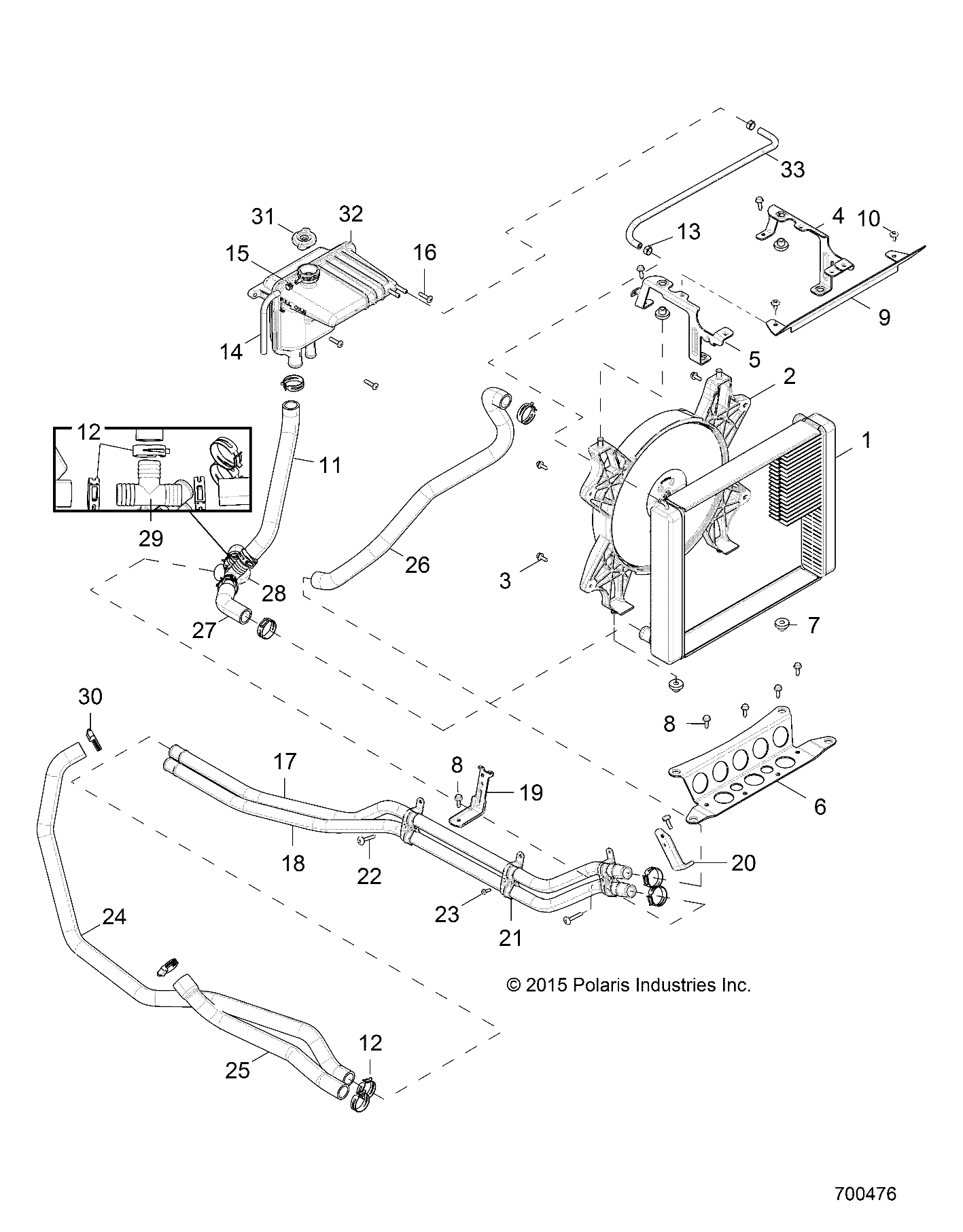 Part Number : 5415443 HOSE-OUT SURGE TANK TO TEE