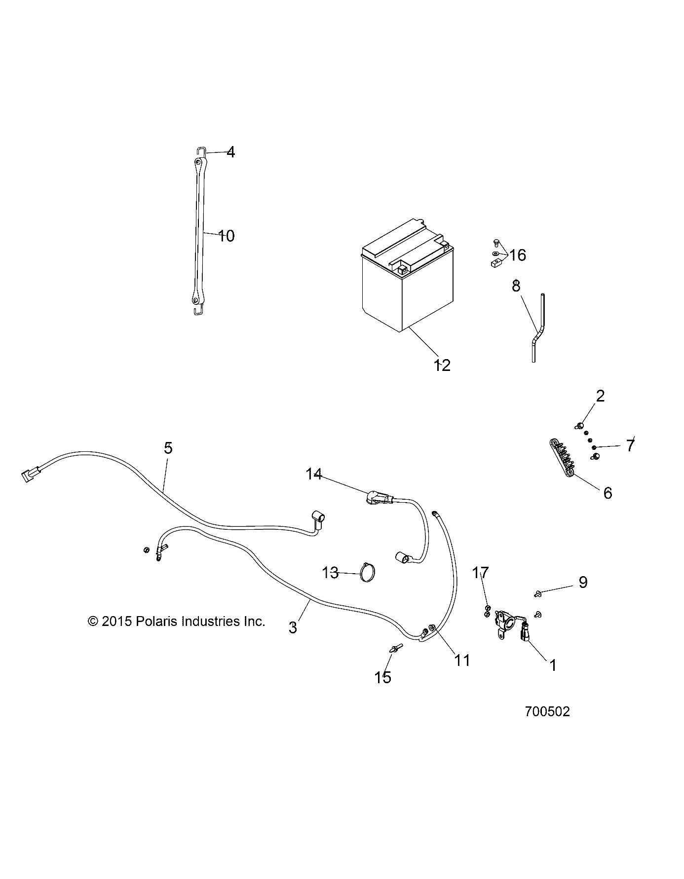 Foto diagrama Polaris que contem a peça 4011497