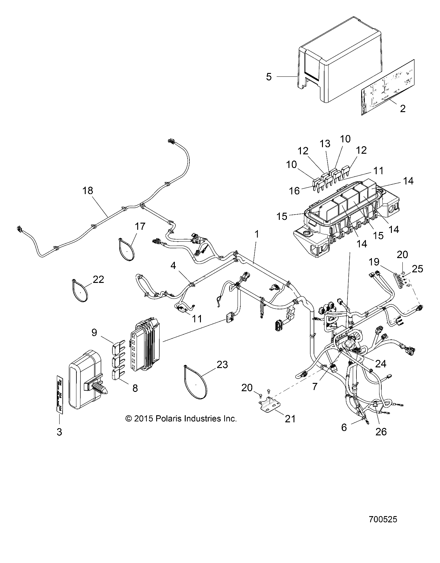 Part Number : 2413180 HARNESS-CHASSIS EV