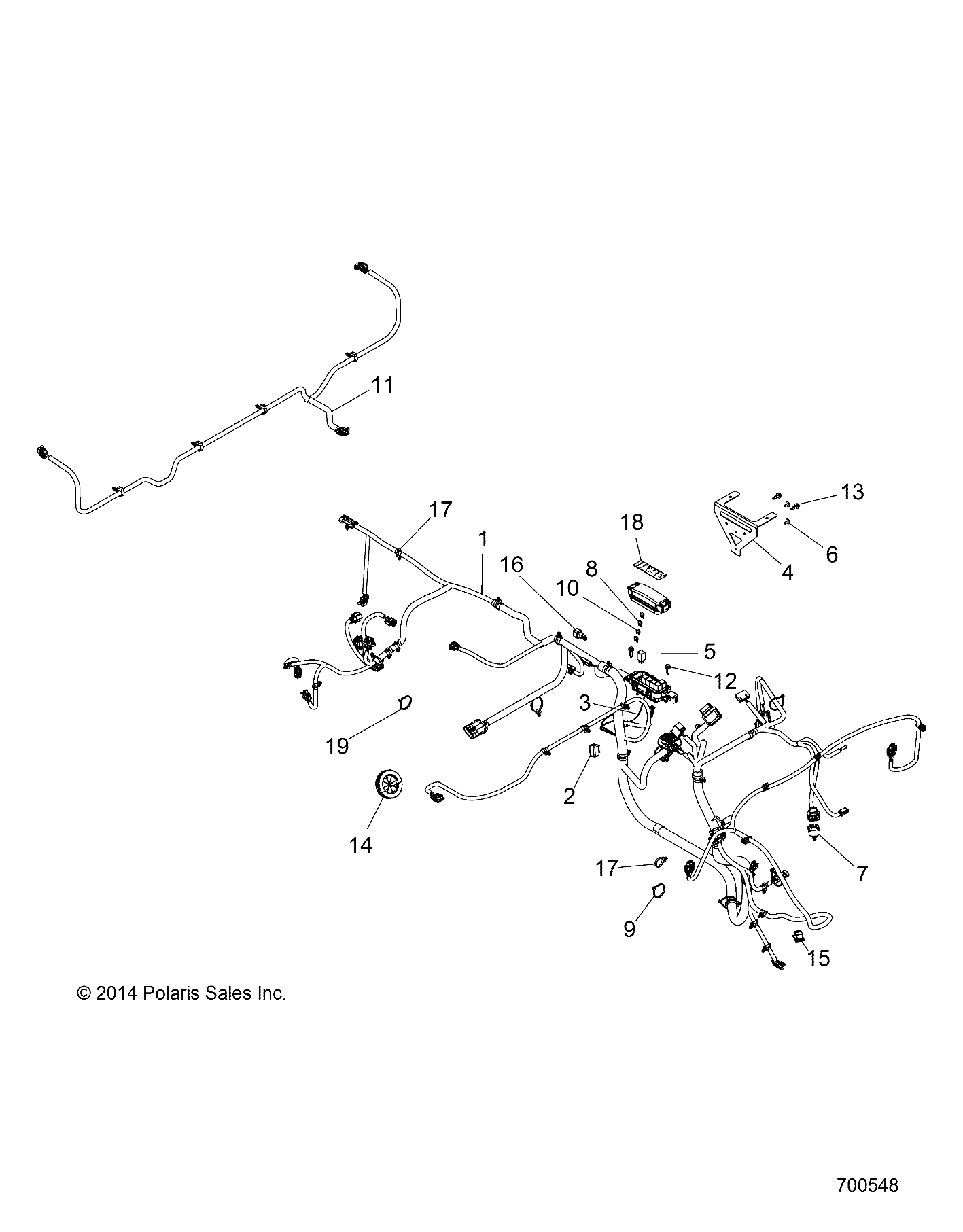 Part Number : 2413334 HARNESS-CHASSIS 570 EU