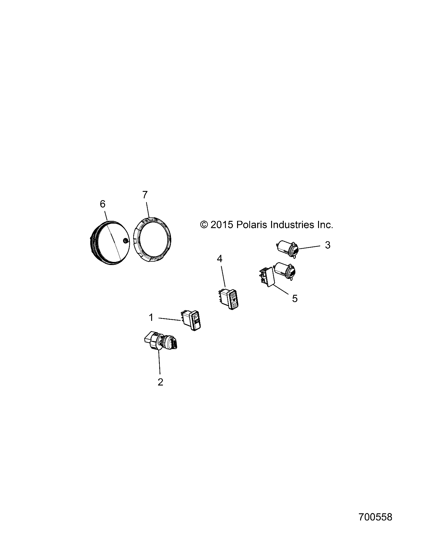 Part Number : 4015553 DRIVE MODE SWITCH  FRONT  IP67