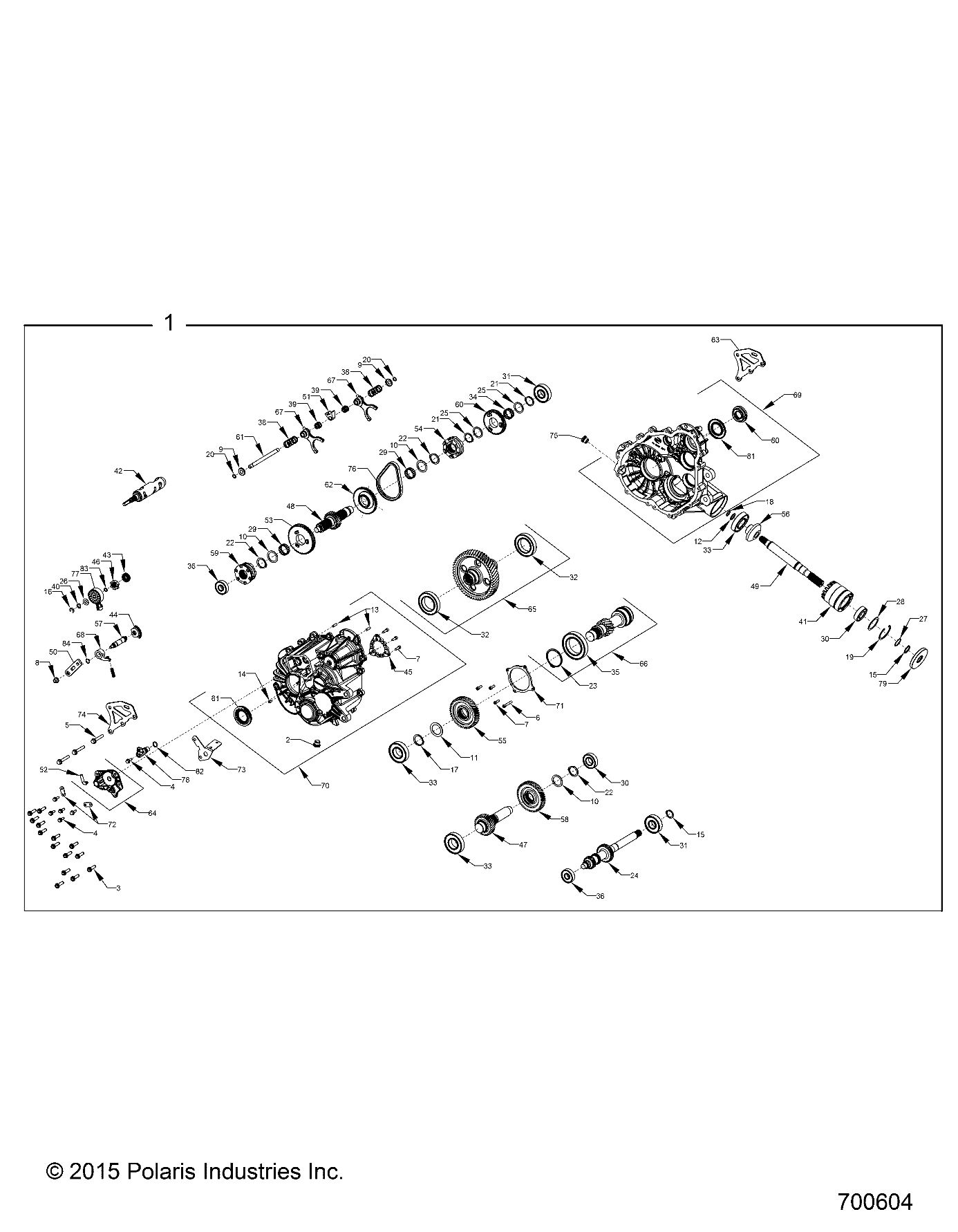 Part Number : 1333506 GEARCASE ASSEMBLY  MAIN