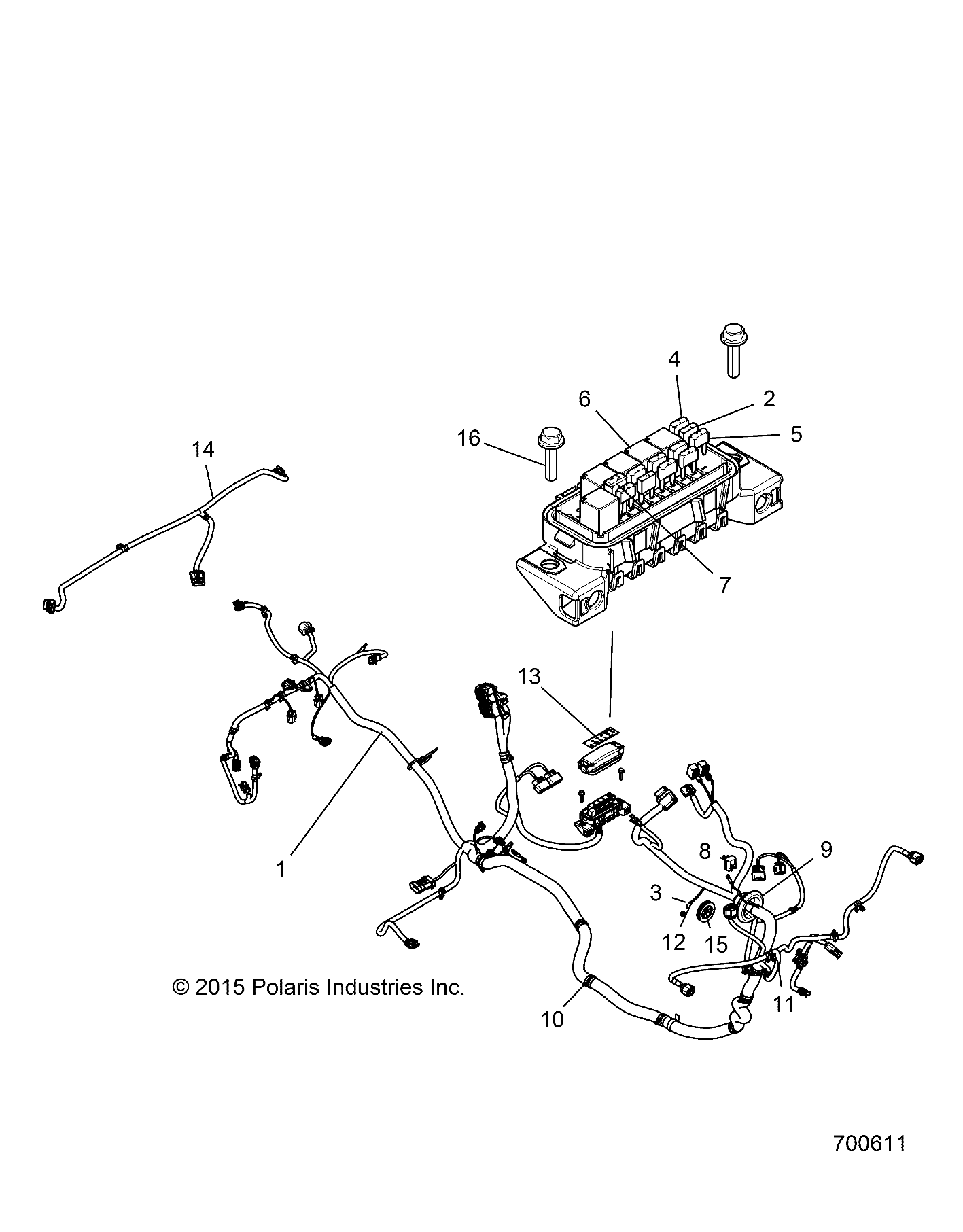 Part Number : 2413110 EPS CHASSIS HARNESS  RZR 900