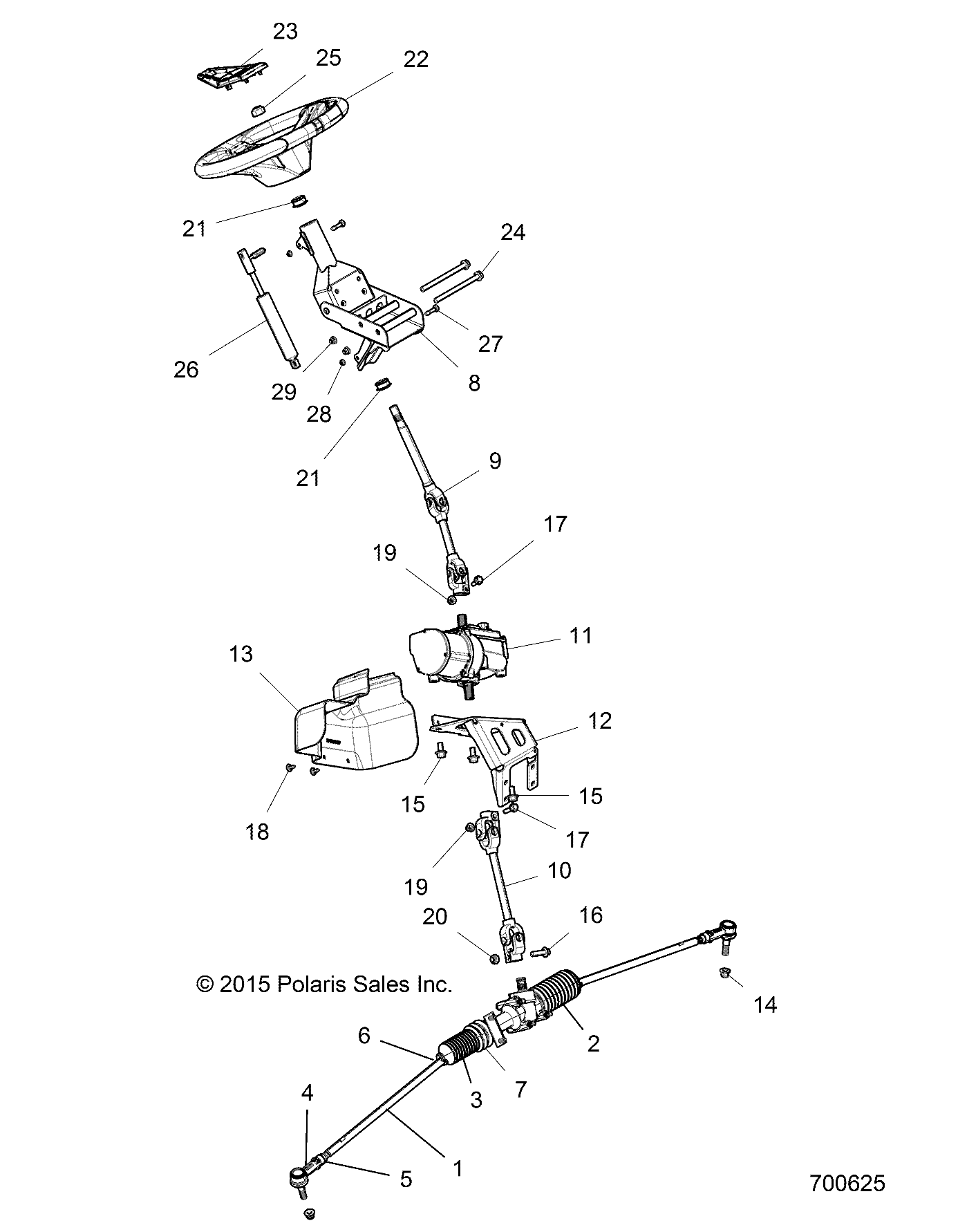 Part Number : 2413631 POWER STEERING ASSEMBLY  2.5 T