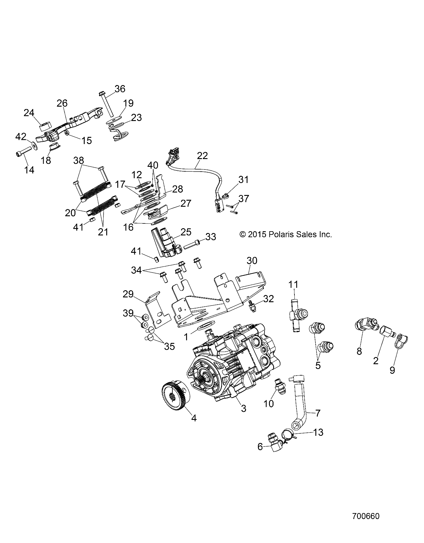 Foto diagrama Polaris que contem a peça 7081825