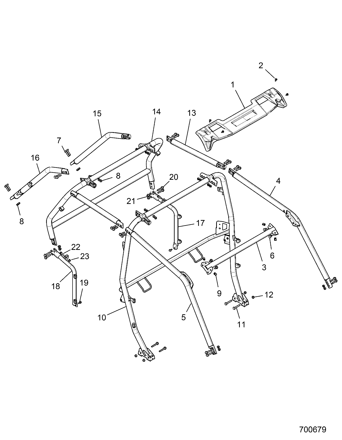 Part Number : 1020052-632 WELD-ROPS MP LH MT.TTNM