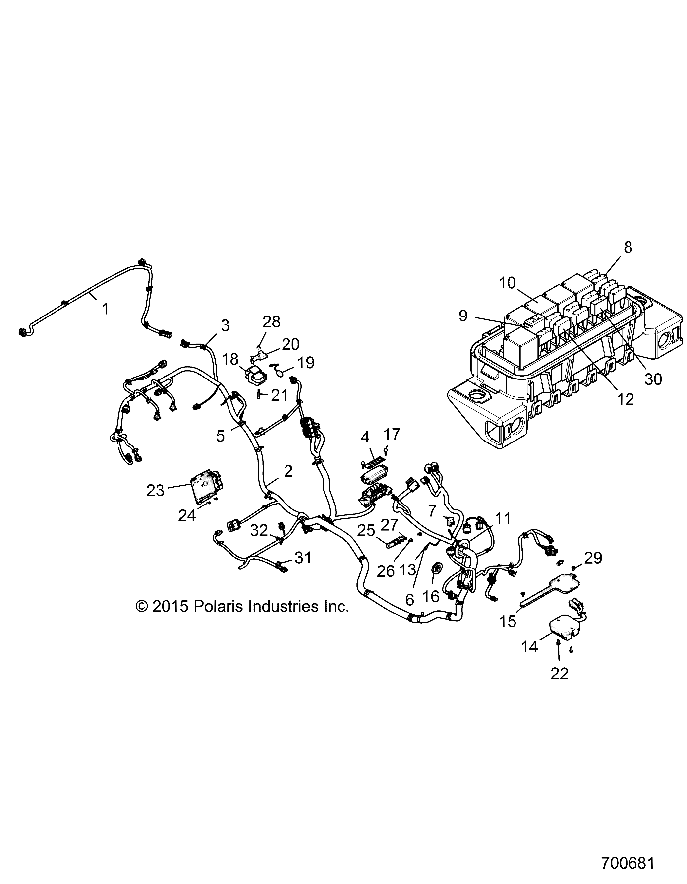 Foto diagrama Polaris que contem a peça 4015816