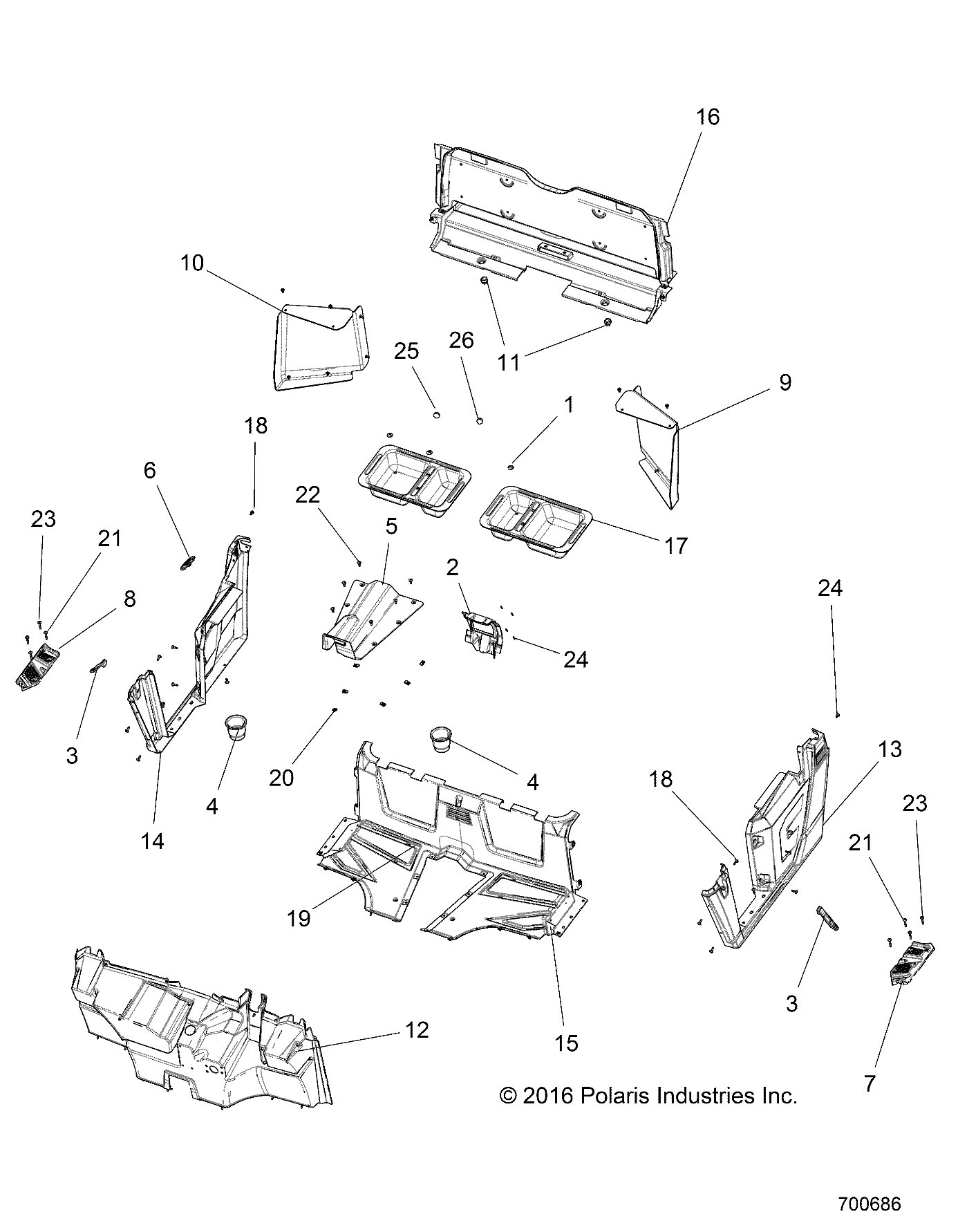 Part Number : 5453798-070 CLOSEOFF PANEL  REAR  LOWER  G