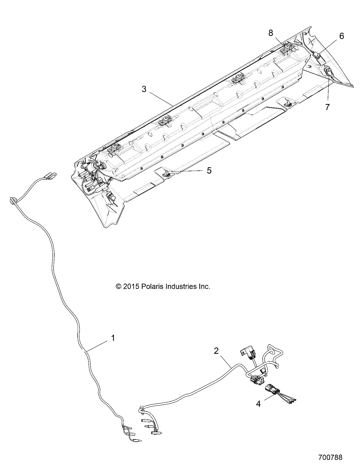 Part Number : 2413447 ADAPTOR HARNESS KIT  280 MM