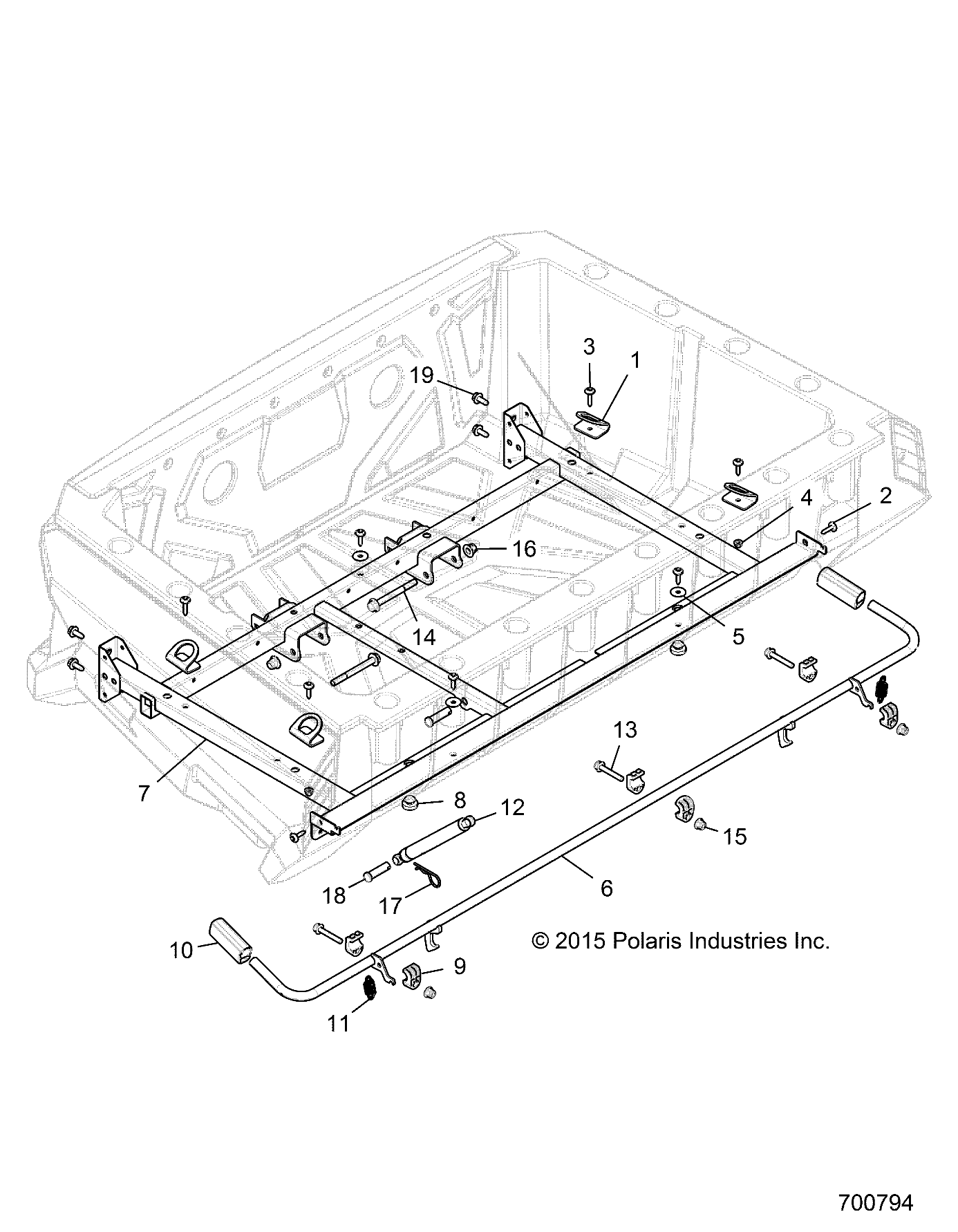 Part Number : 5260882 BRKT-TIEDOWN BOX