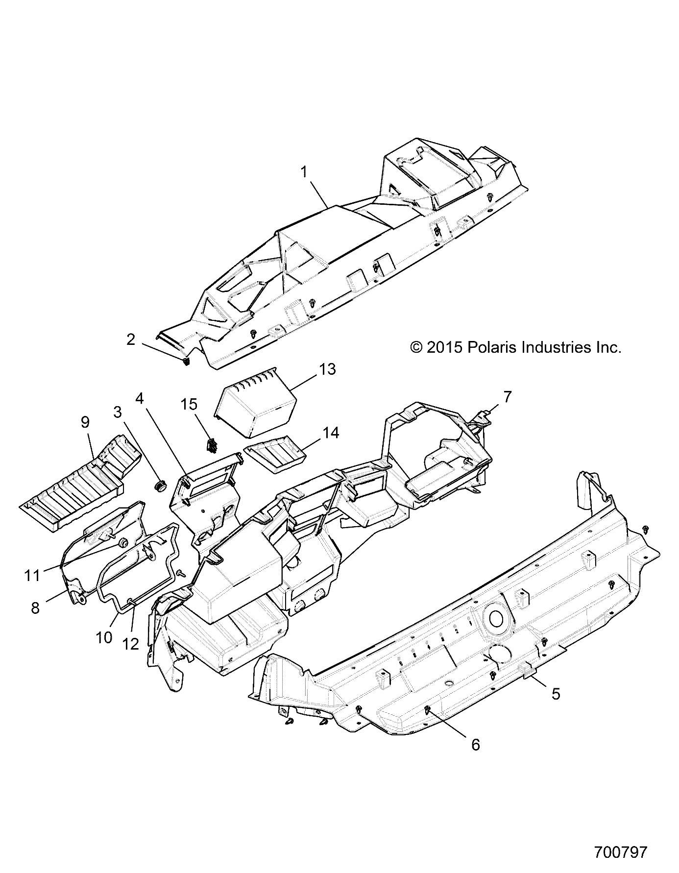 Part Number : 5453313-070 PANEL-FLOOR UPPER FRONT BLK