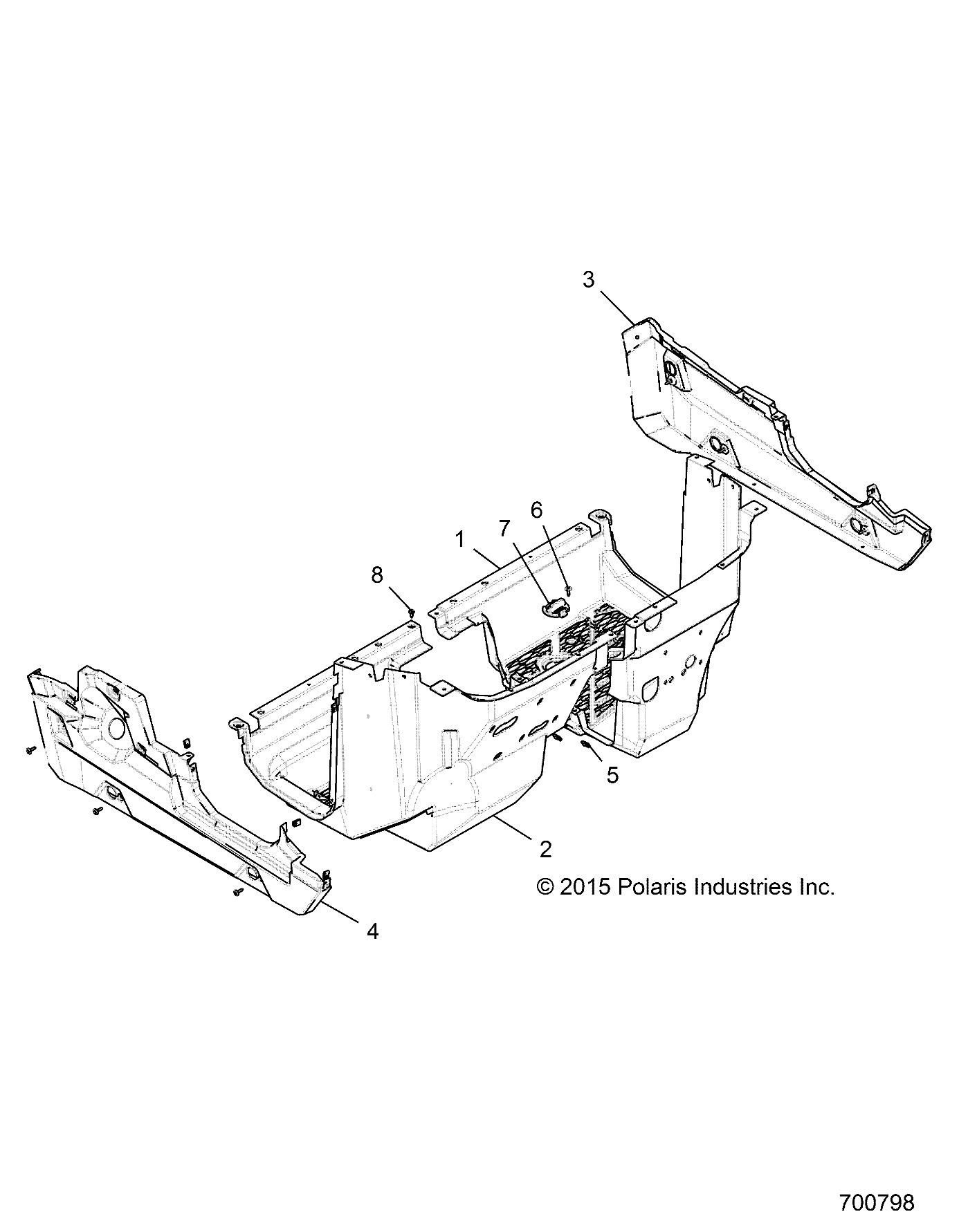 Foto diagrama Polaris que contem a peça 2636244-070