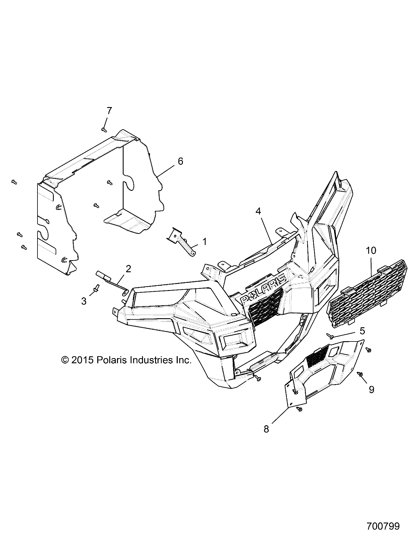 Foto diagrama Polaris que contem a peça 5260920