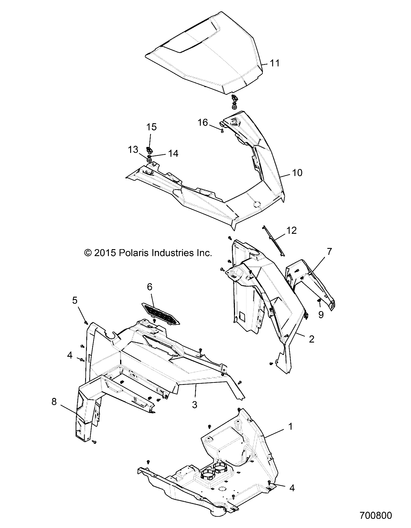 Part Number : 5452452-402 OUTER HOOD SECTION  TURBO SILV