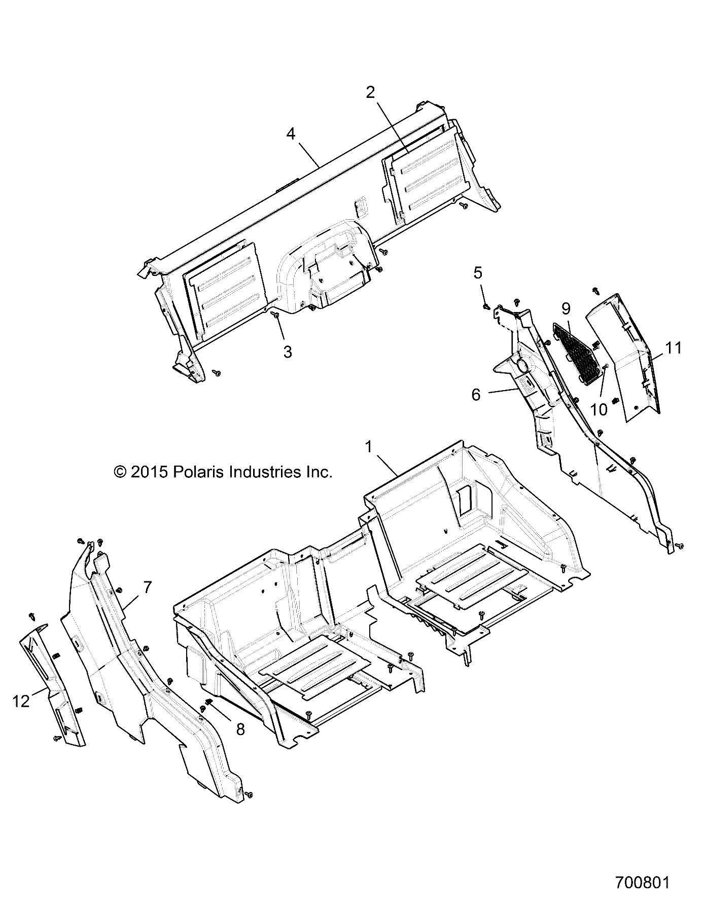 Part Number : 5452191-453 FENDER-REAR LH A.GRAY