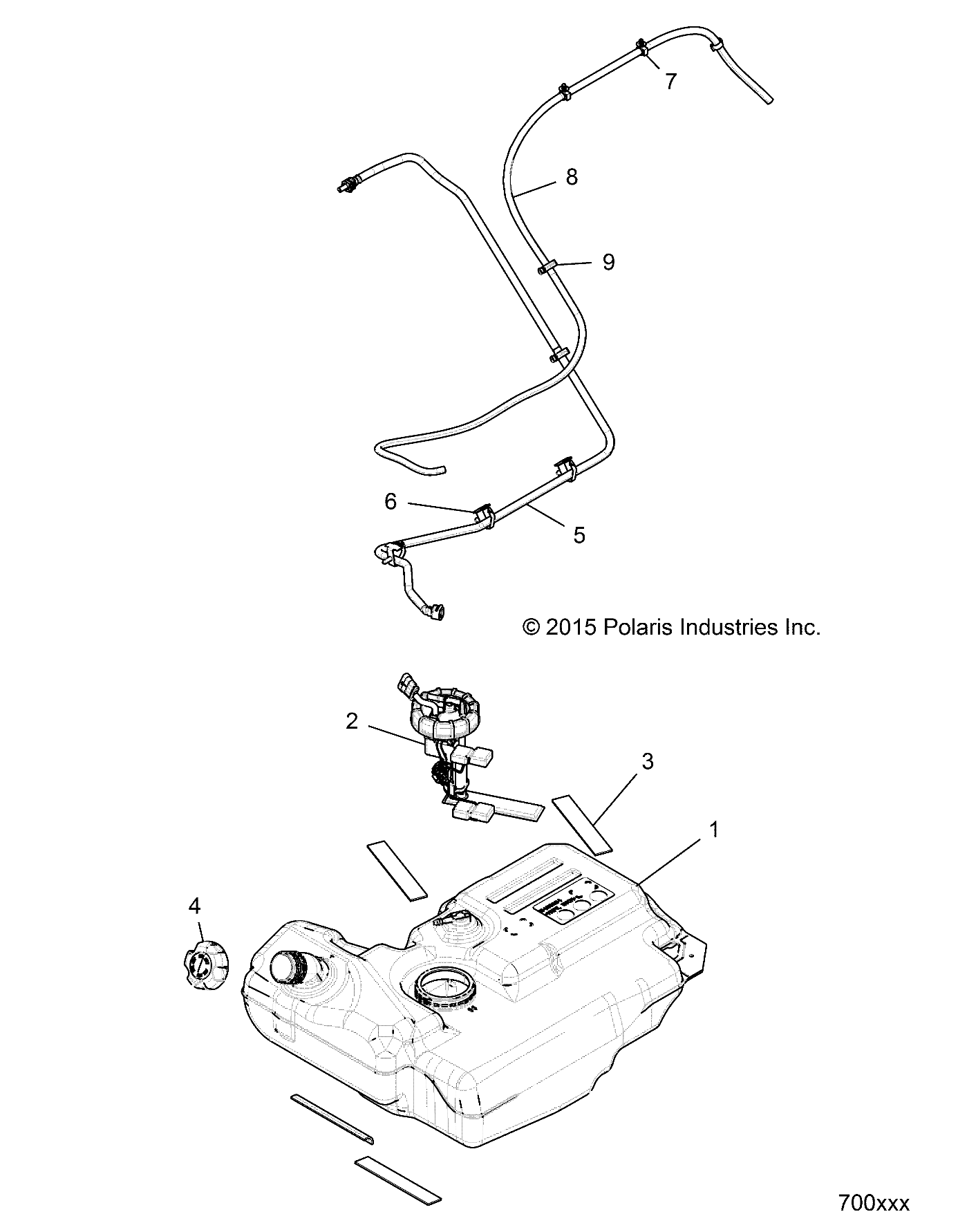 Part Number : 2521525 FUEL LINE ASSEMBLY