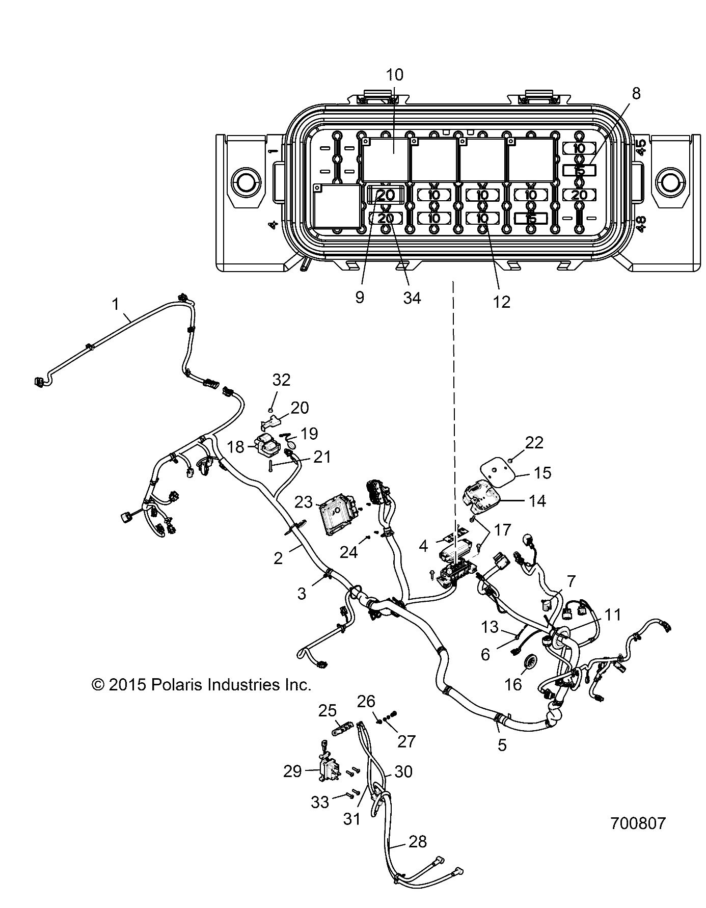 Part Number : 2413405 EPS CHASSIS HARNESS  RZN