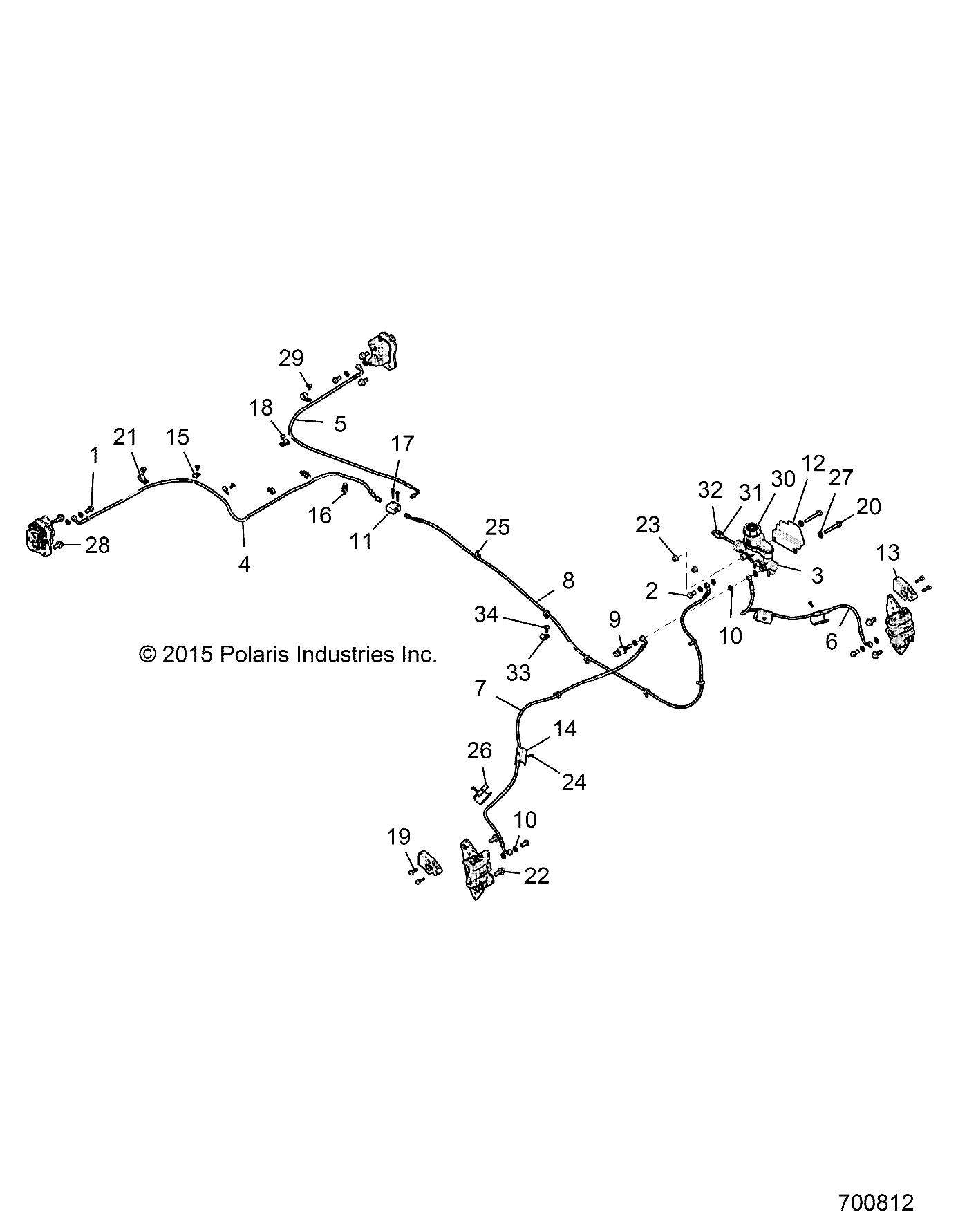 Foto diagrama Polaris que contem a peça 5451488