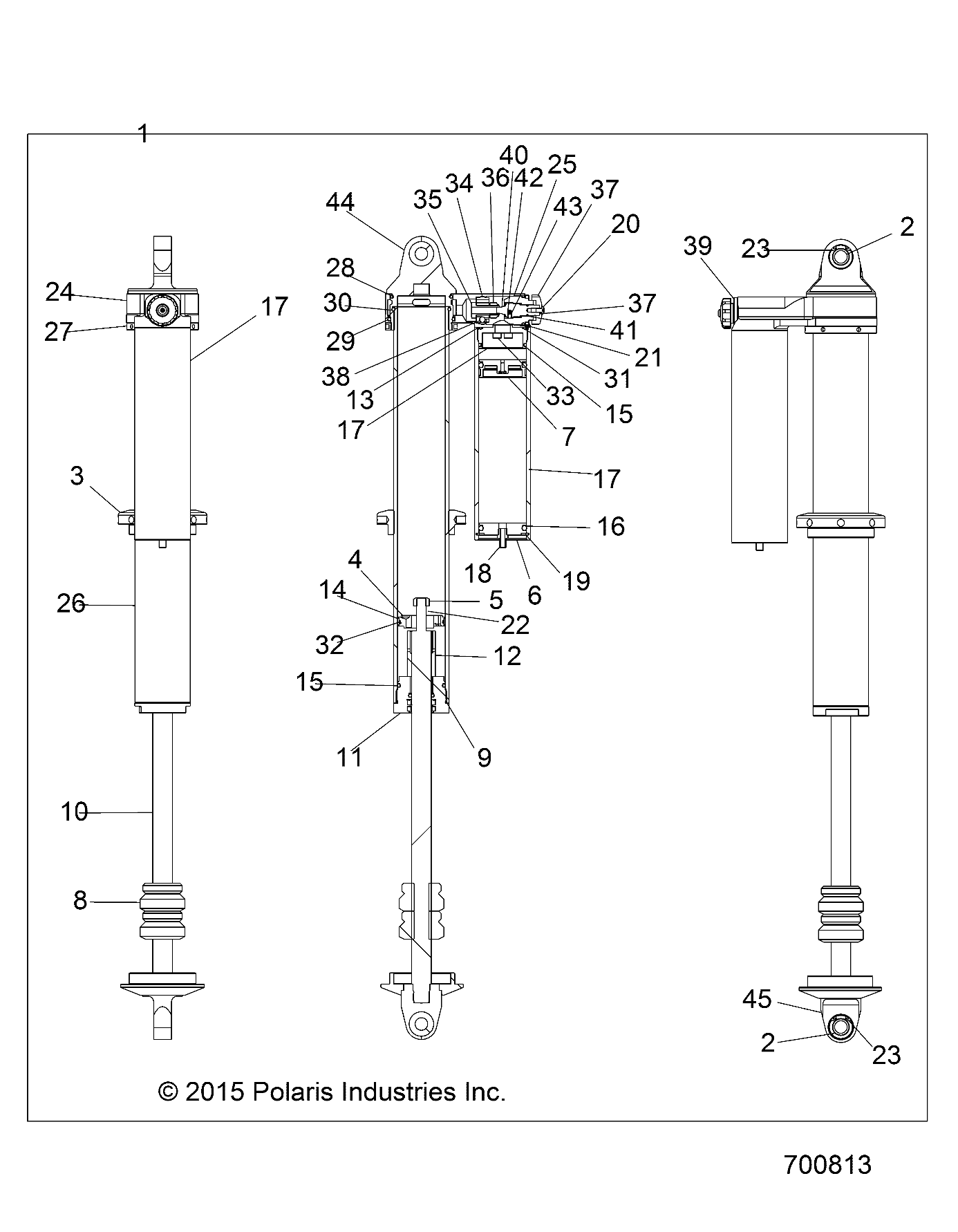 Foto diagrama Polaris que contem a peça 7044598