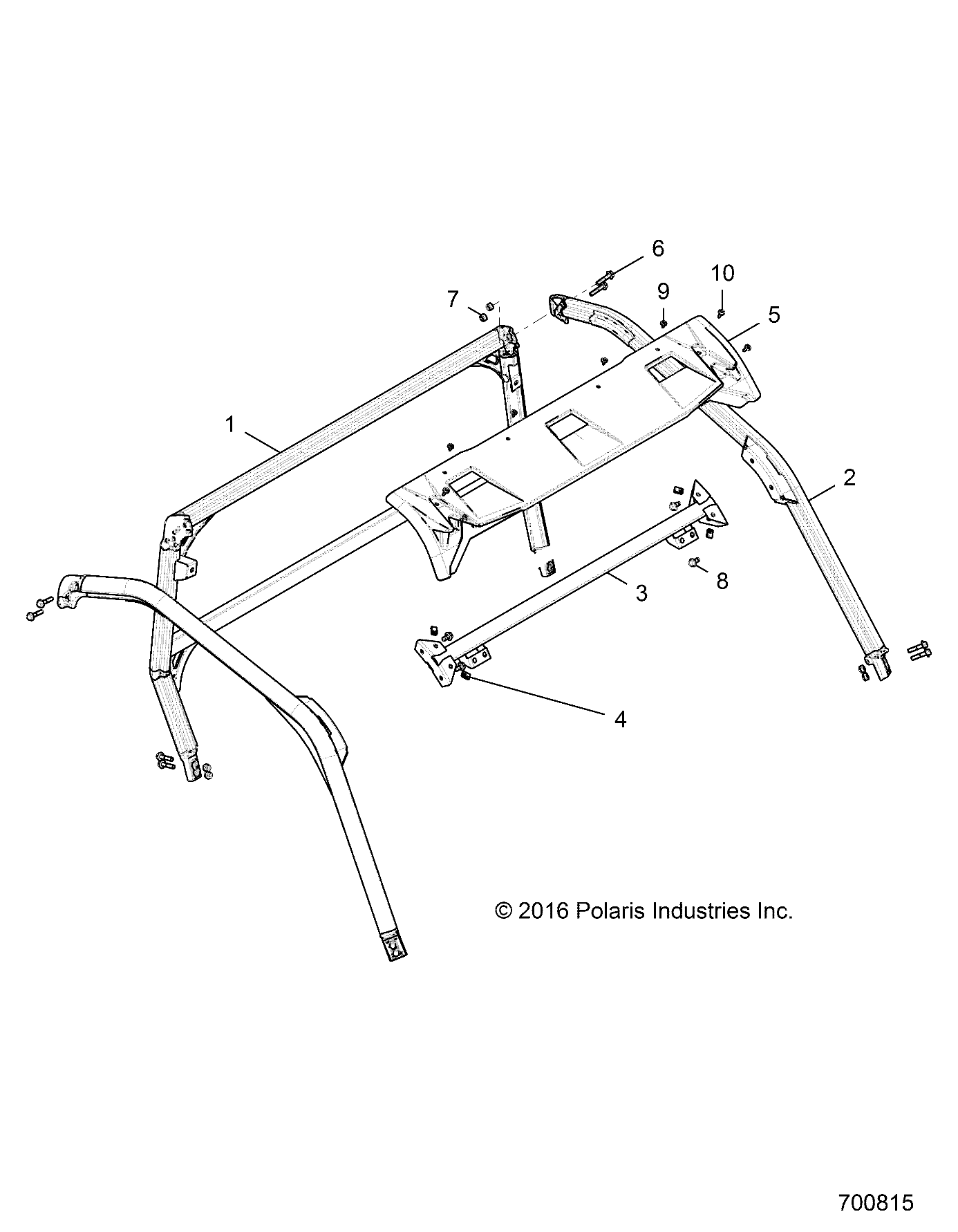 Part Number : 1021278-458 CAB FRAME  FRONT  LEFT SIDE  M