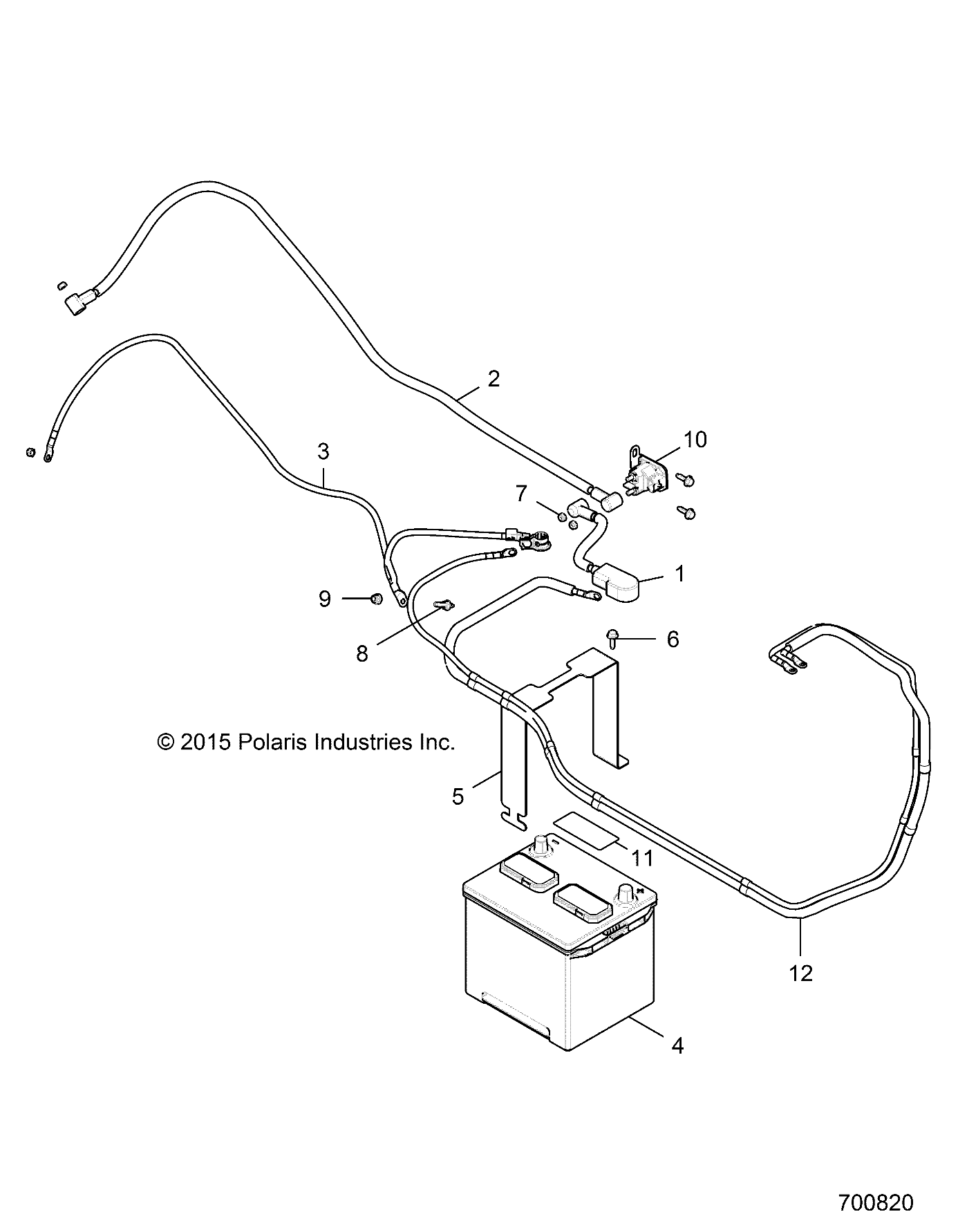 Part Number : 4015854 CBL-ACCY BAT TO TERM BLOCK