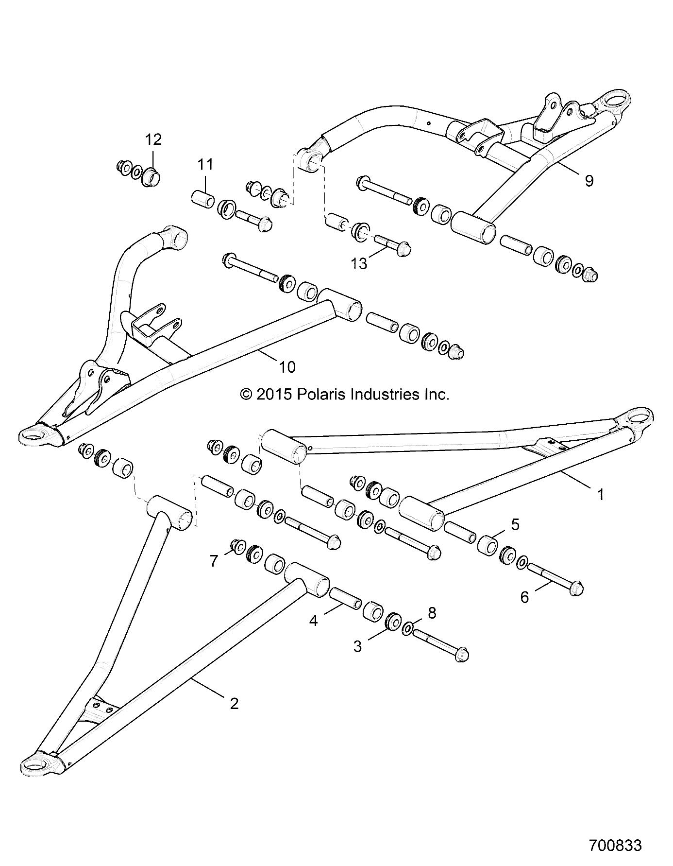 Foto diagrama Polaris que contem a peça 5450095