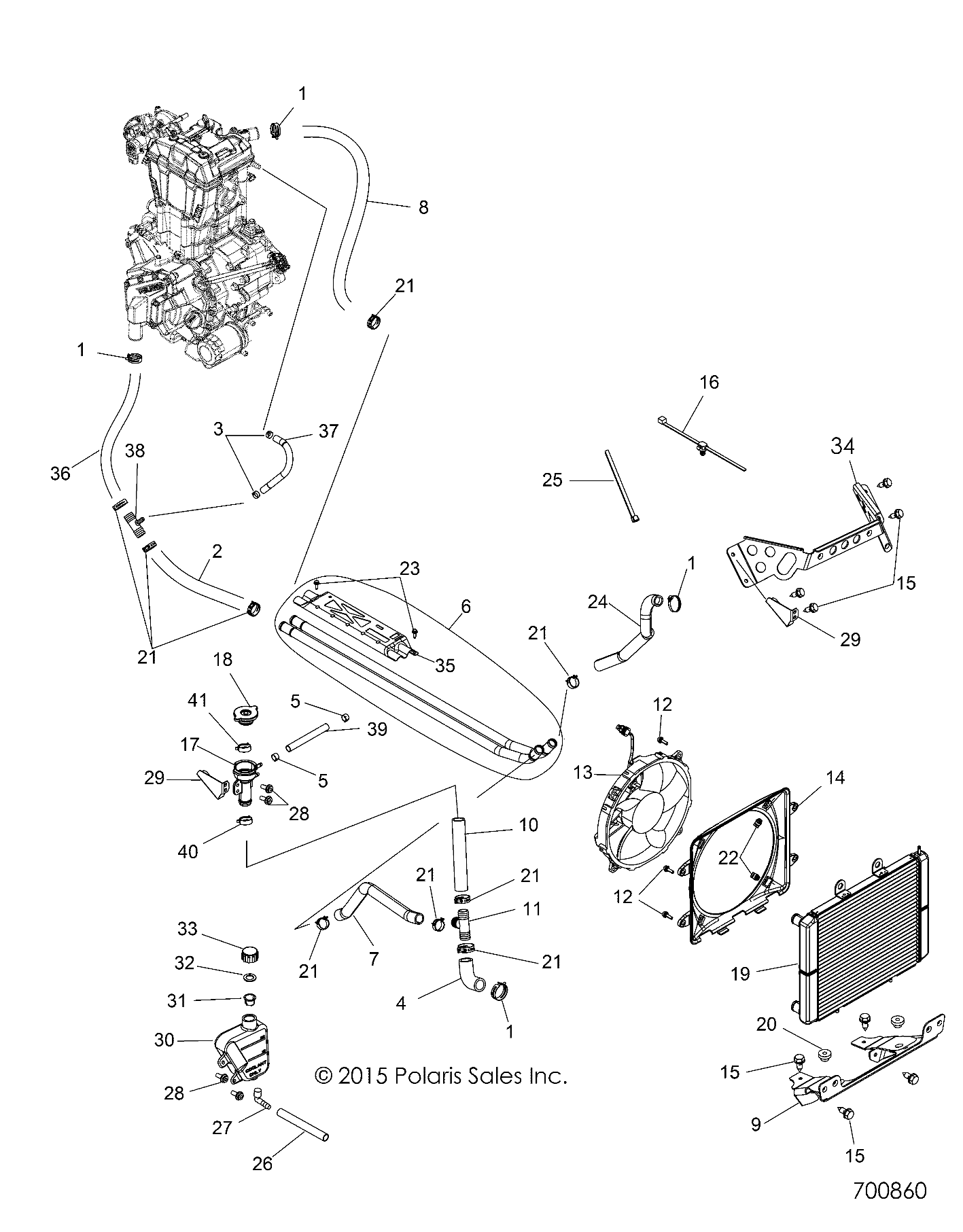 Foto diagrama Polaris que contem a peça 1240648