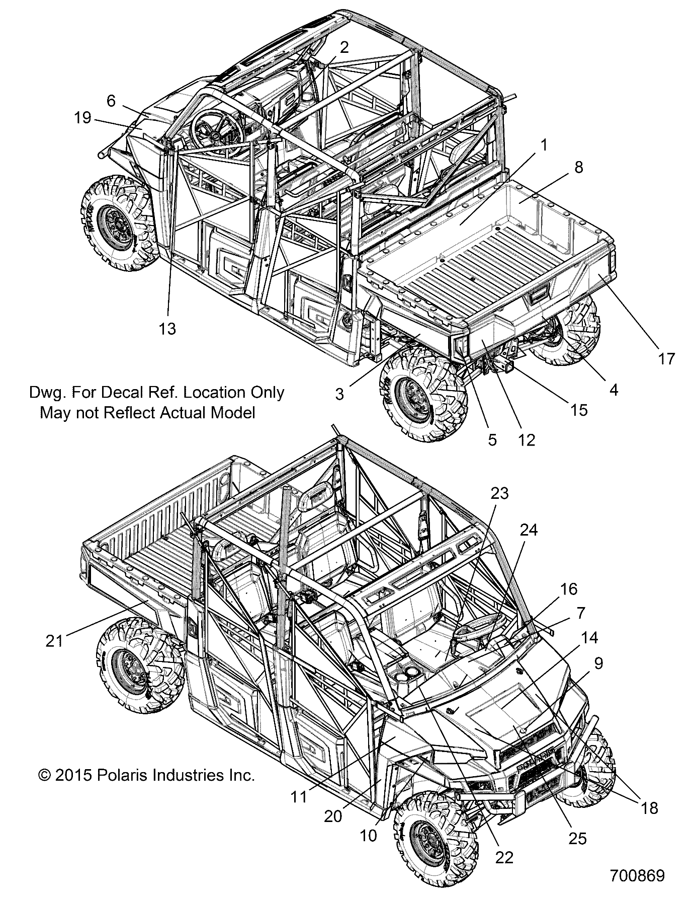 Foto diagrama Polaris que contem a peça 7179990