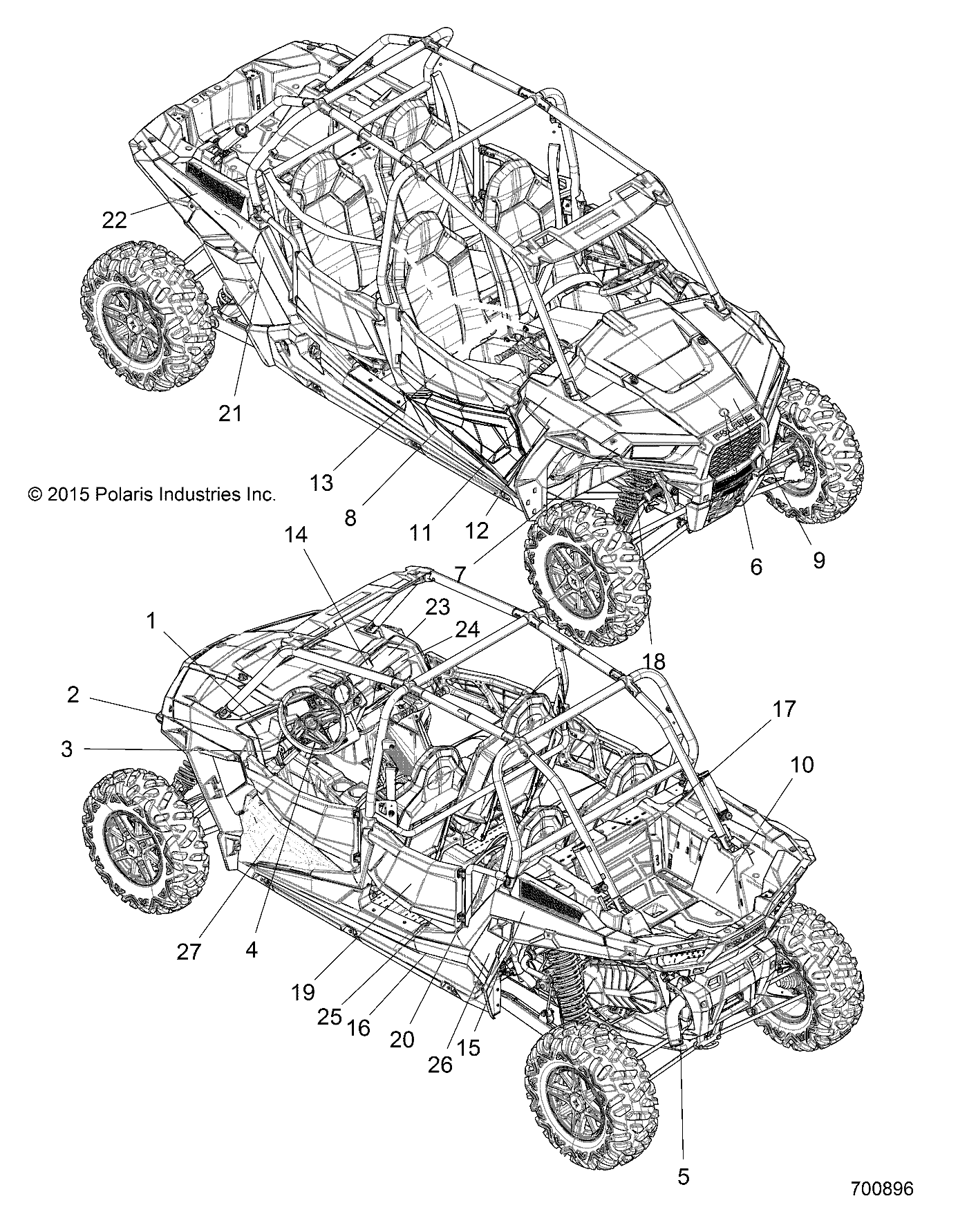 Part Number : 7182700 DECAL-FENDER TOP 4 LH