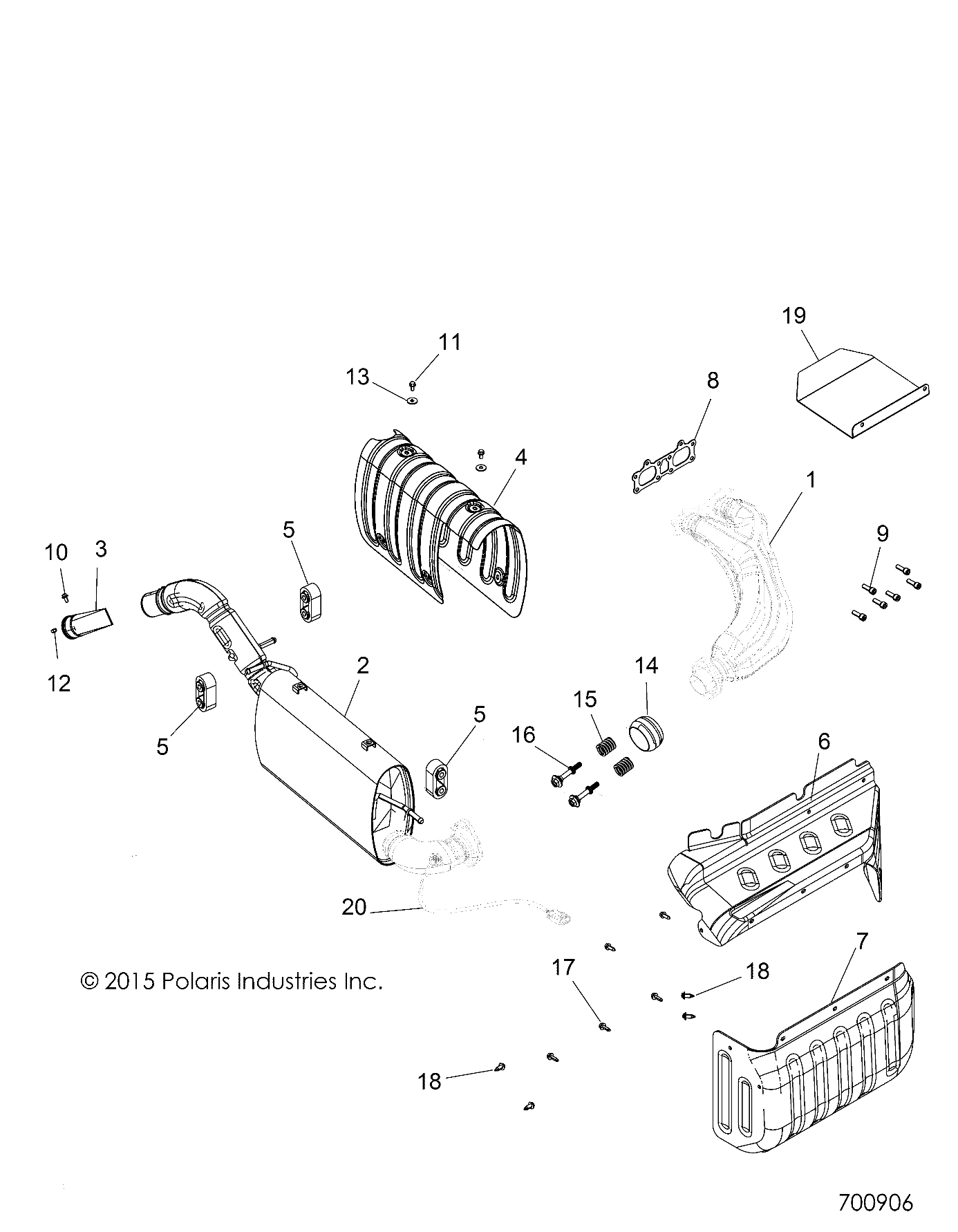 Foto diagrama Polaris que contem a peça 1262351