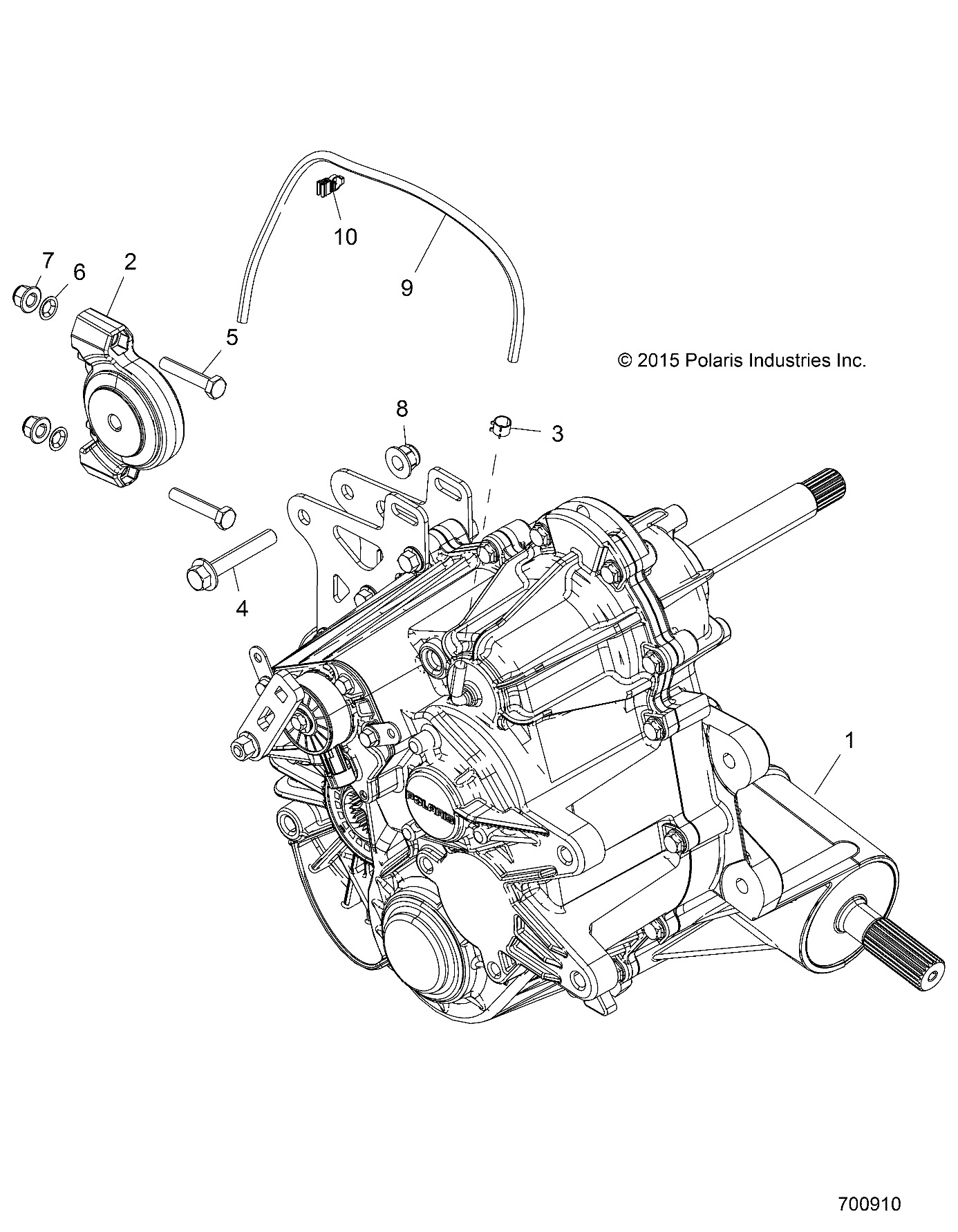 Part Number : 1333525 COMPLETE DIFFERENTIAL GEARCASE