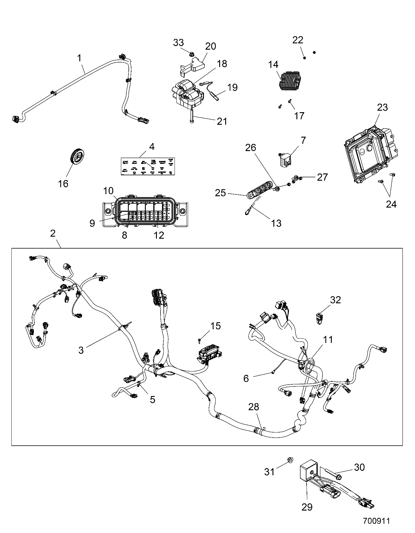 Foto diagrama Polaris que contem a peça 2880406